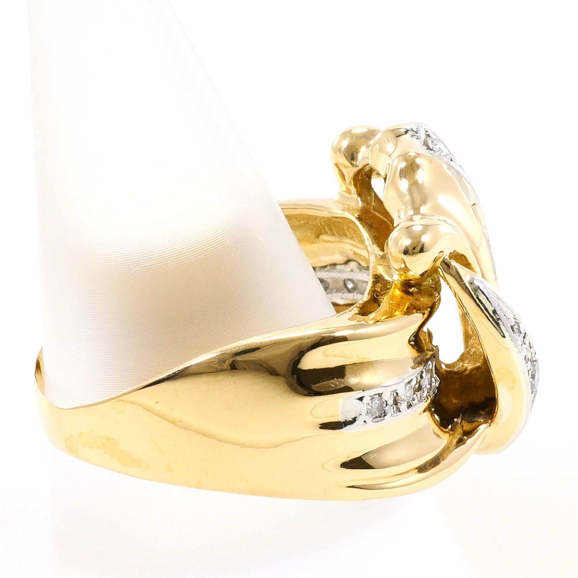 Unbranded Platinum Yellow Gold Yellow Gold (18K) Platinum 900 Band Ring (Pre-Owned)