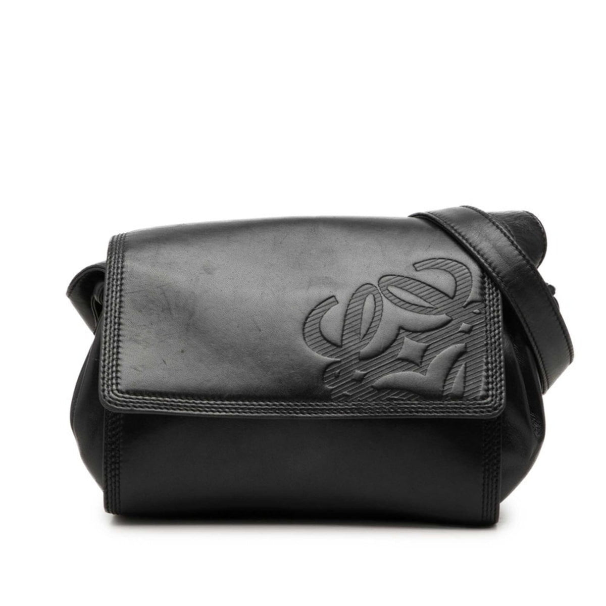 Loewe Black Leather Shoulder Bag (Pre-Owned)