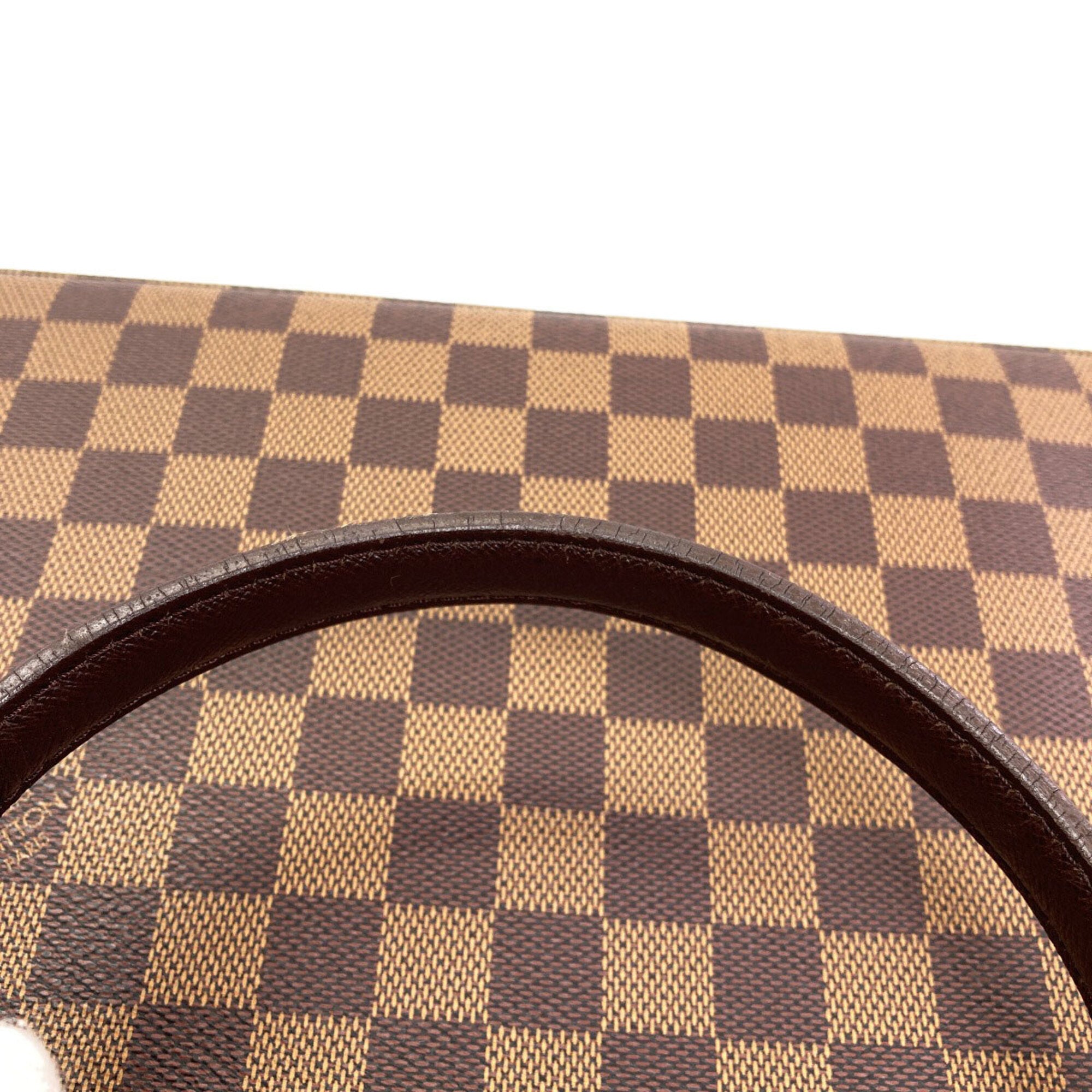 Louis Vuitton Damier Damier Canvas Ebene Damier Canvas Handbag (Pre-Owned)