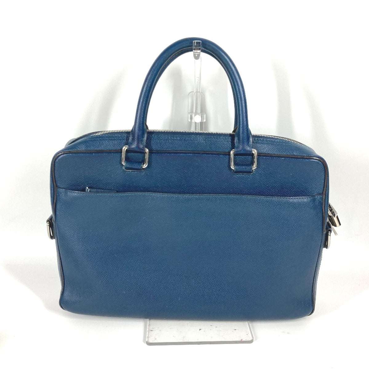Louis Vuitton Navy Ocean Taiga Leather Briefcase Handbag (Pre-Owned)