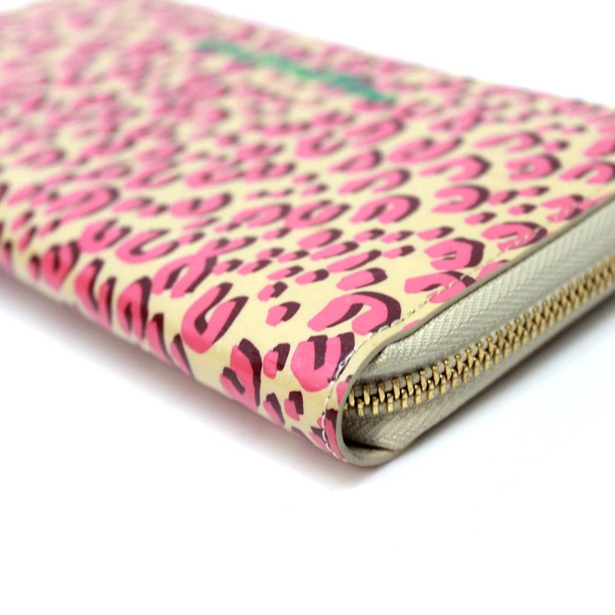 Louis Vuitton Pink Leather Long Wallet (Bi-Fold) (Pre-Owned)