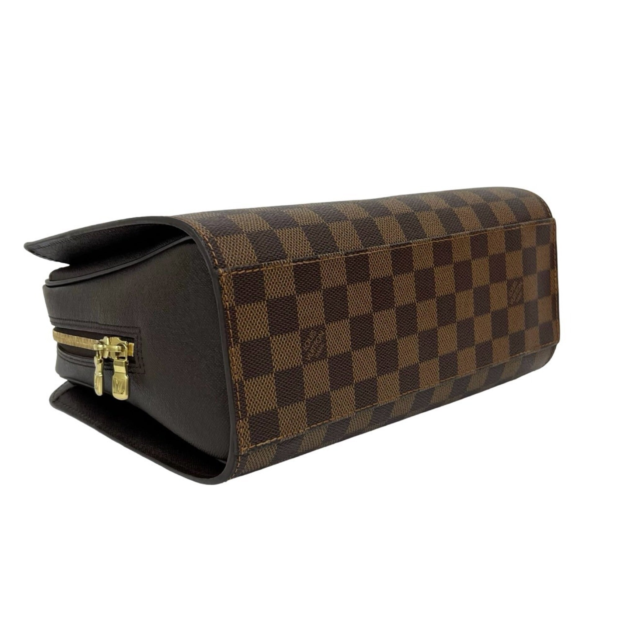 Louis Vuitton Brown Leather Pvc Boston Bag Handbag (Pre-Owned)