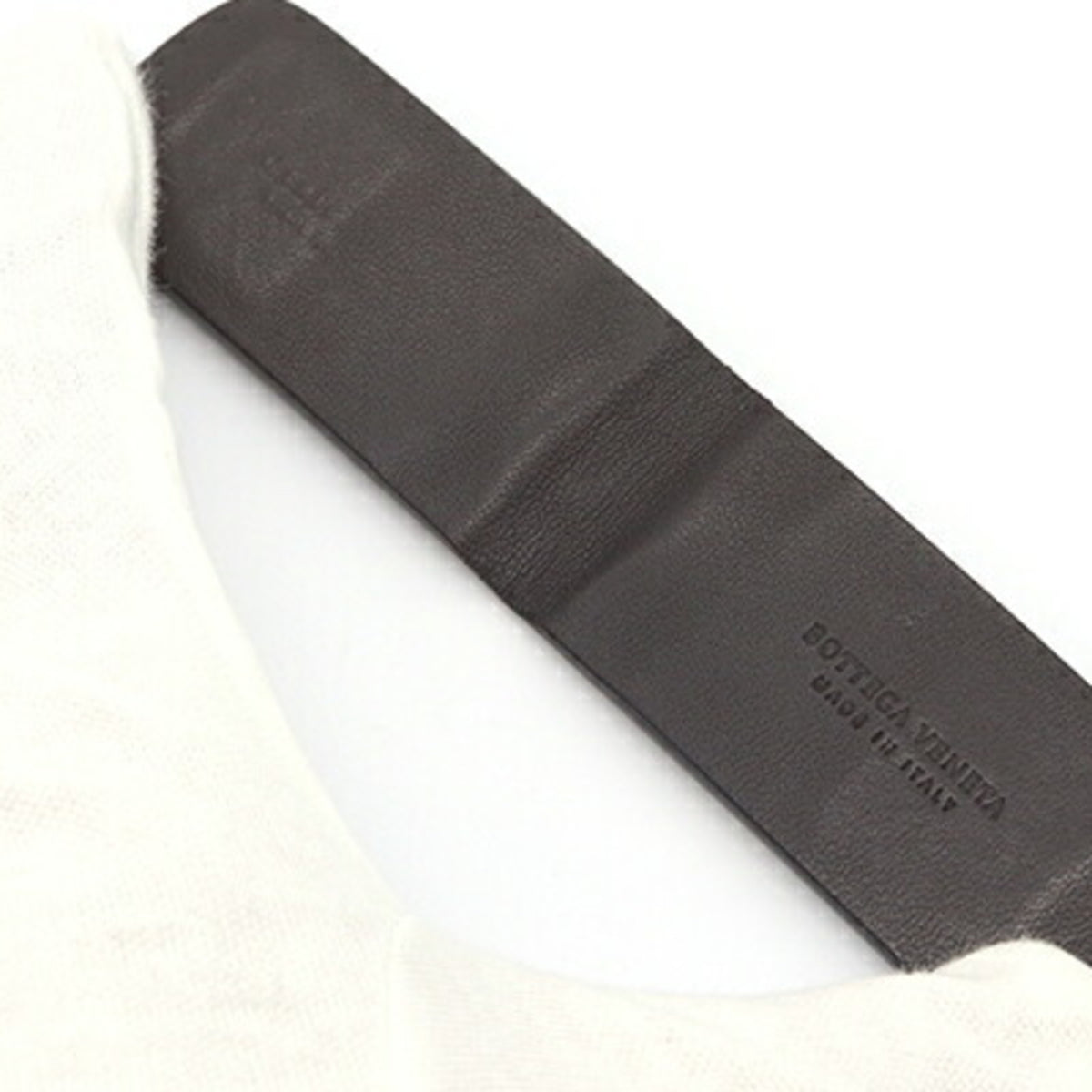 Bottega Veneta Intrecciato Dark Brown Leather Money Clip (Pre-Owned)