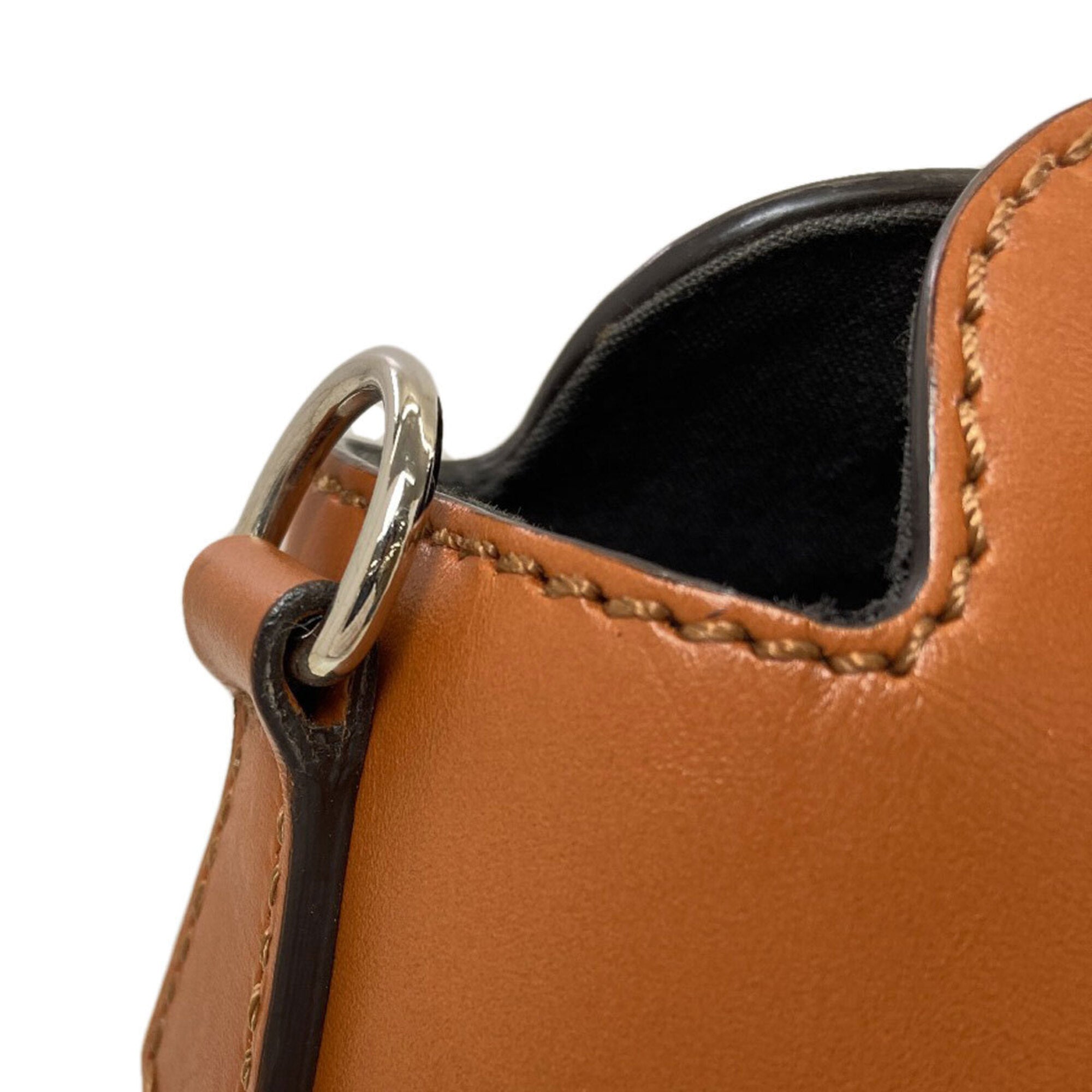 Fendi Brown Leather Handbag (Pre-Owned)