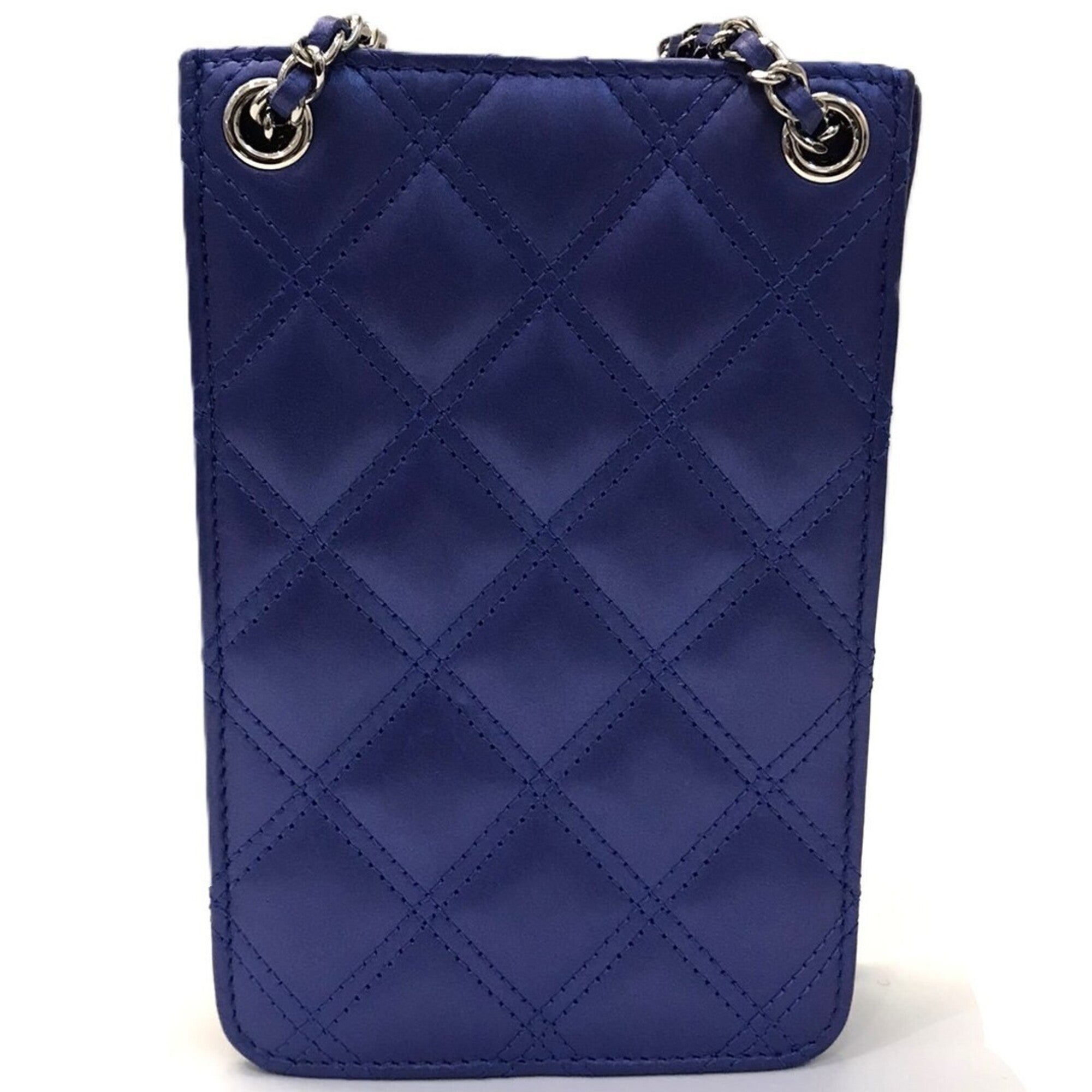 Chanel Blue Leather Shoulder Bag (Pre-Owned)