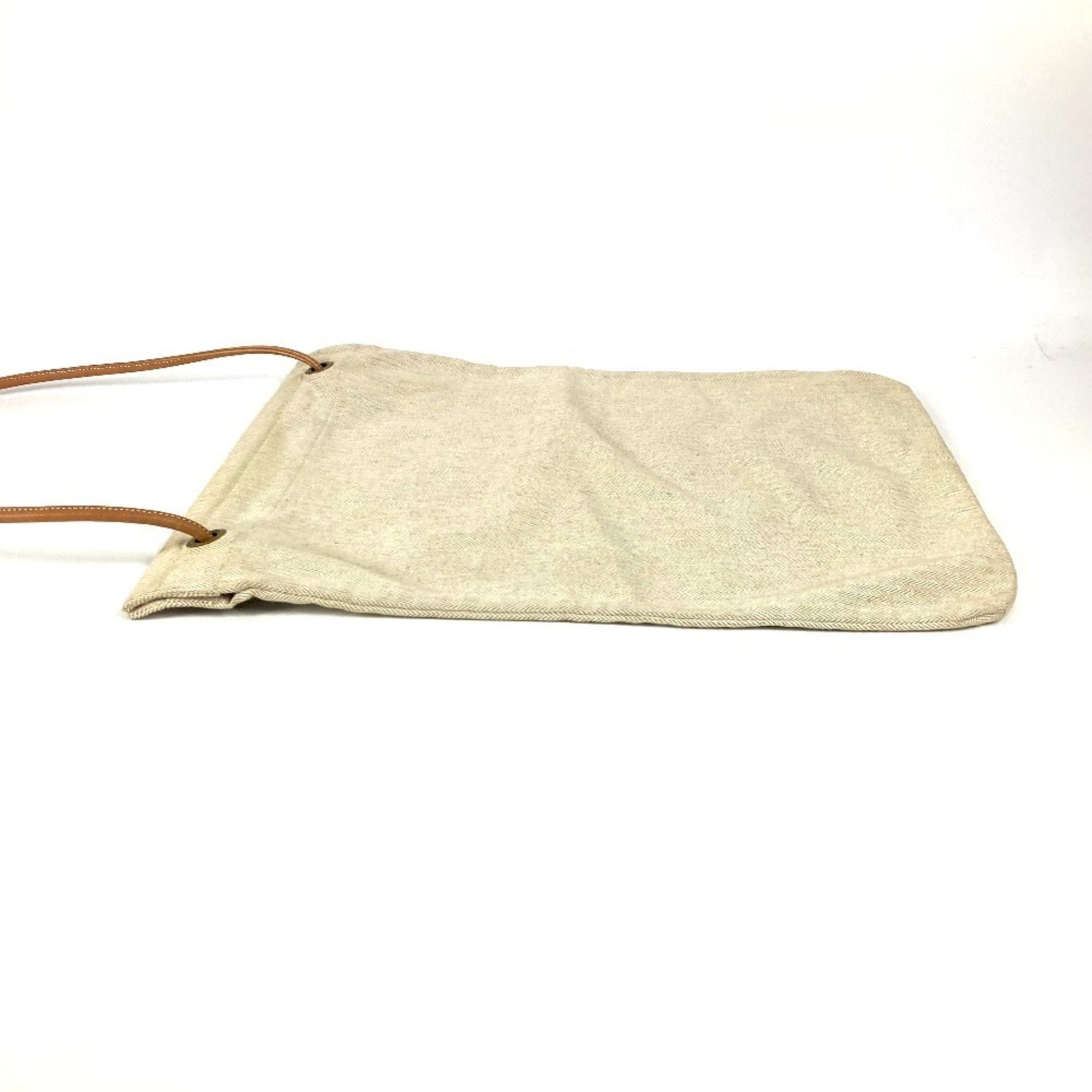 Hermes Natural White Cotton Shoulder Bag (Pre-Owned)