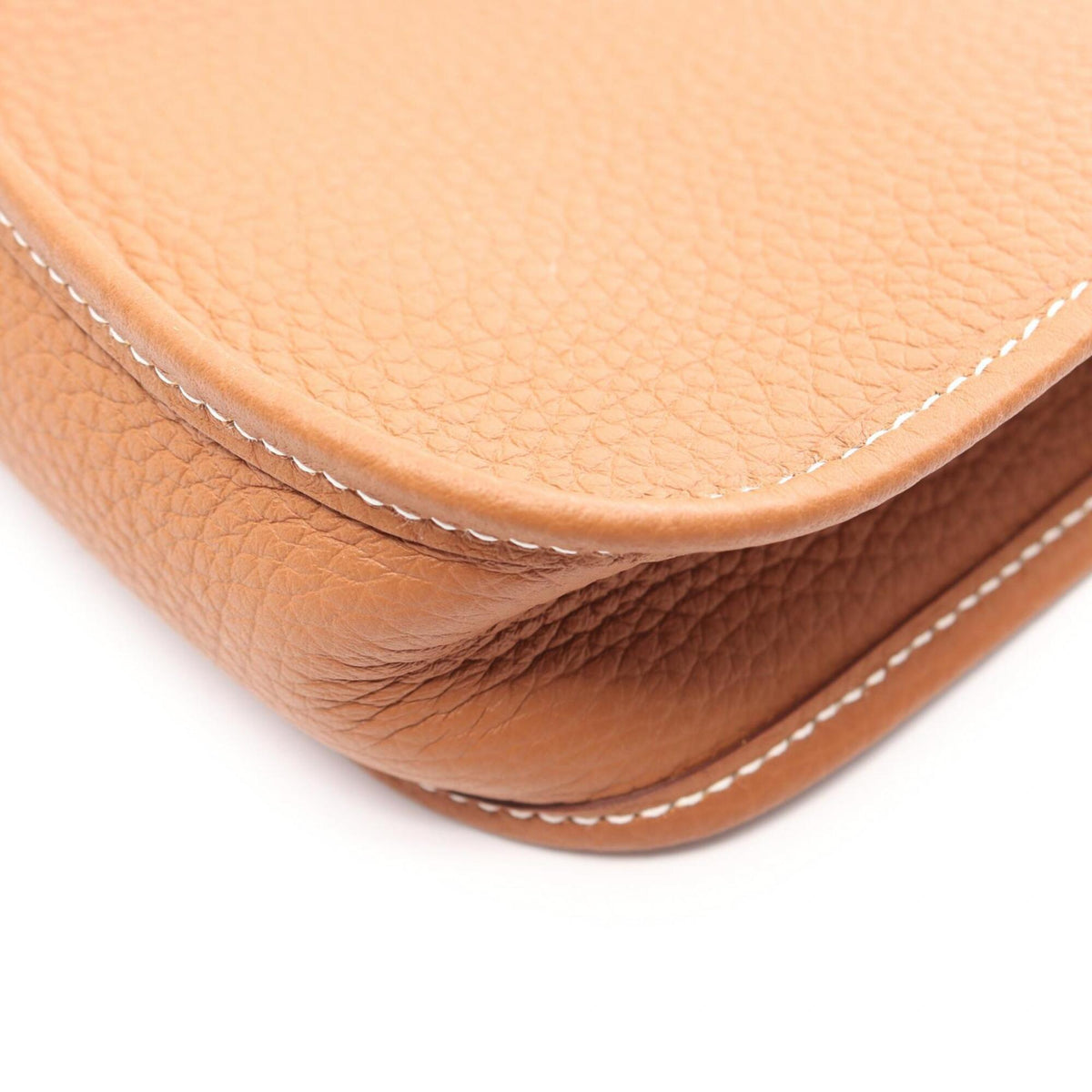 Hermes Brown Taurillon Clemence Leather Handbag Shoulder Bag (Pre-Owned)
