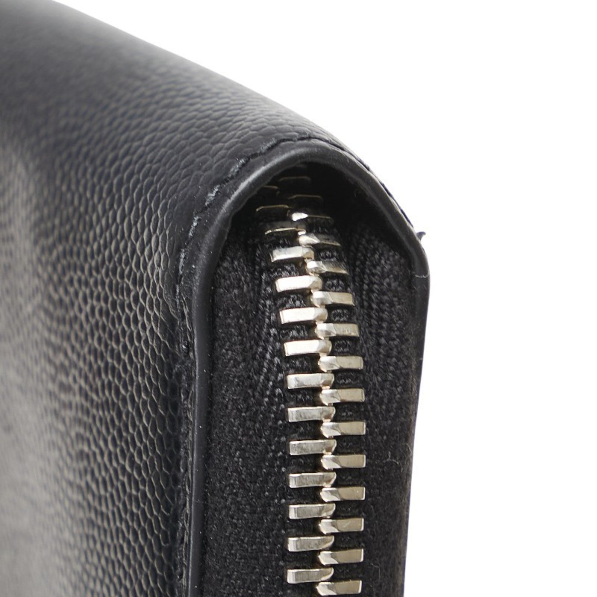 Saint Laurent Black Leather Coin Purse/Coin Case (Pre-Owned)