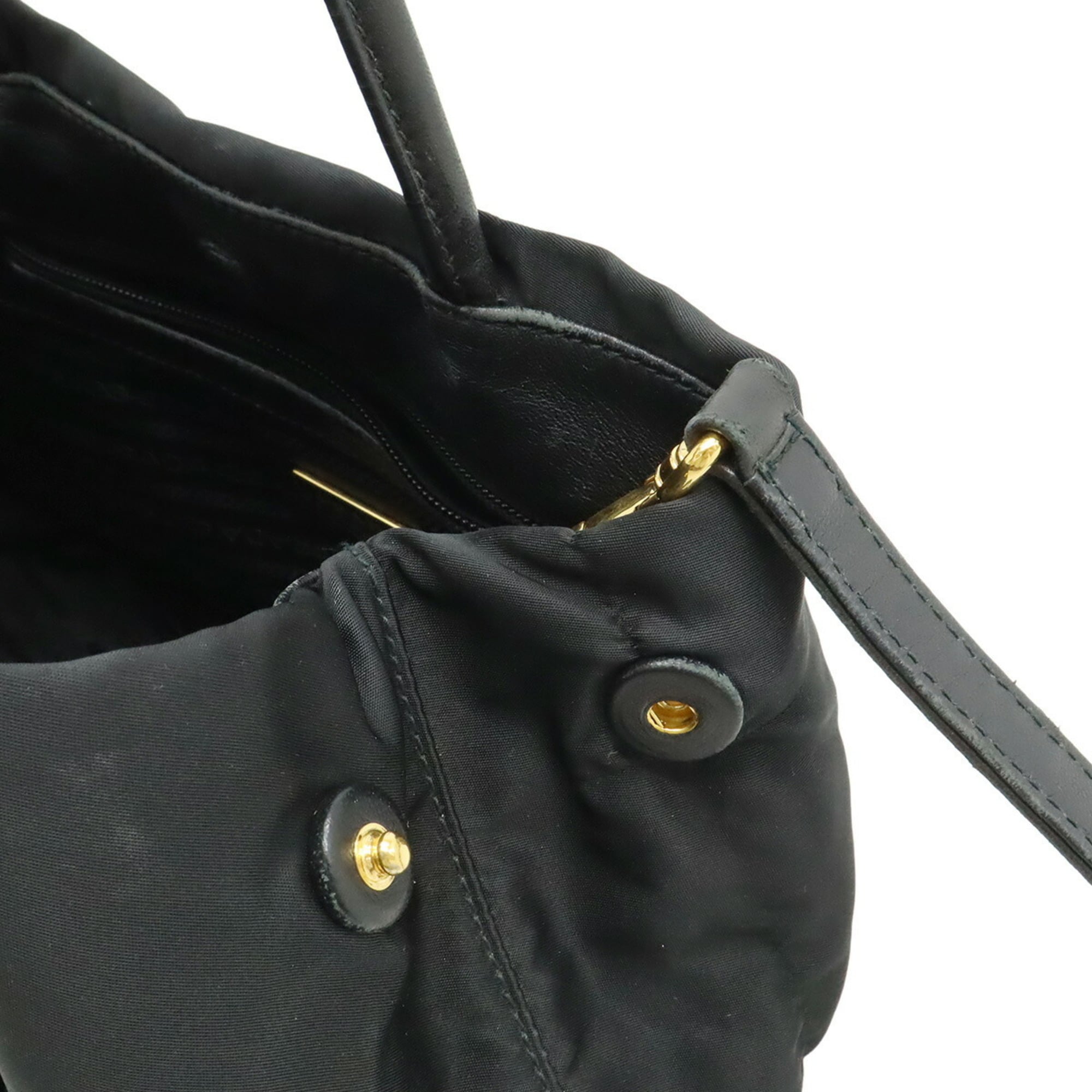 Prada Black Nero Bow Handbag Shoulder Bag (Pre-Owned)