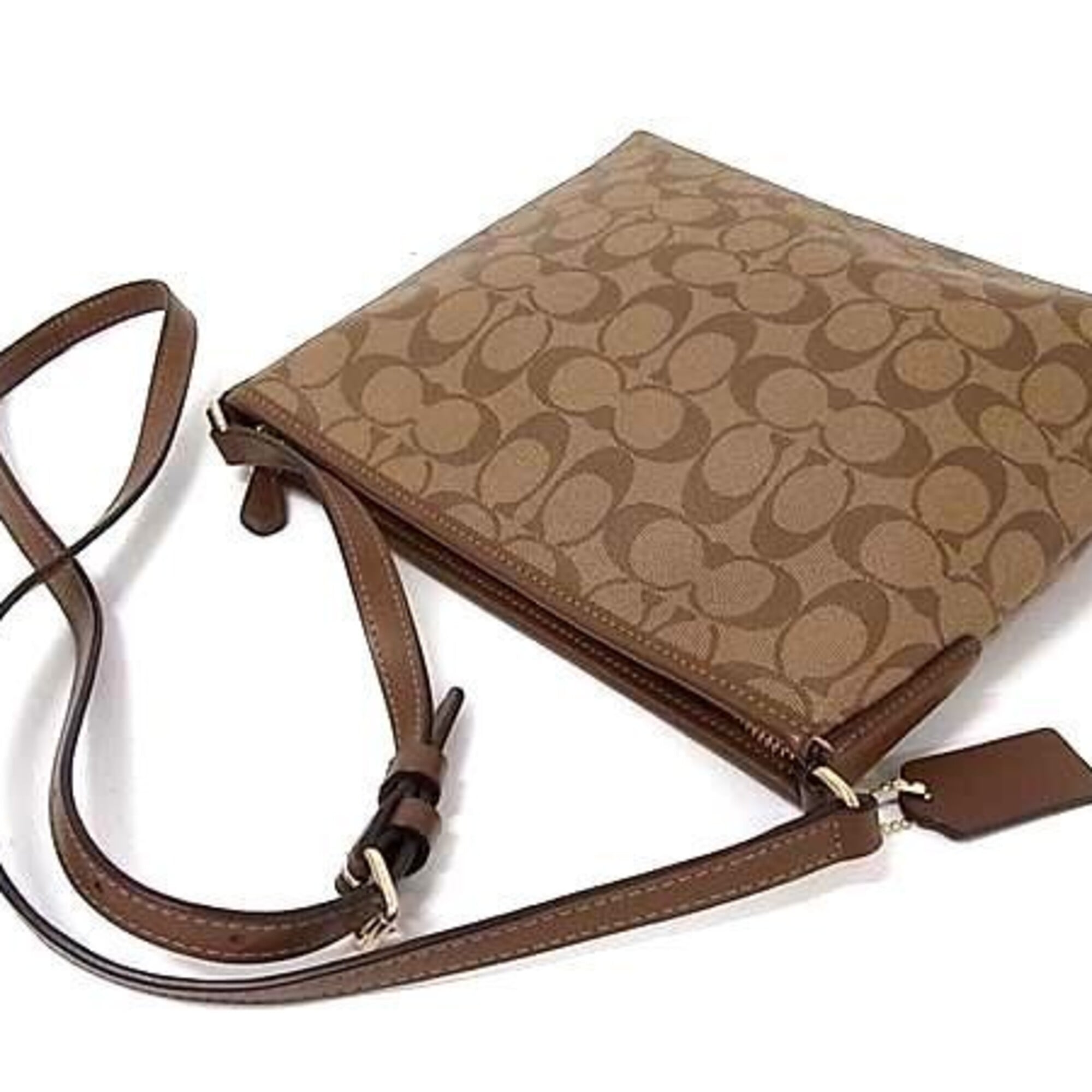 Coach Brown Pvc Leather Shoulder Bag (Pre-Owned)