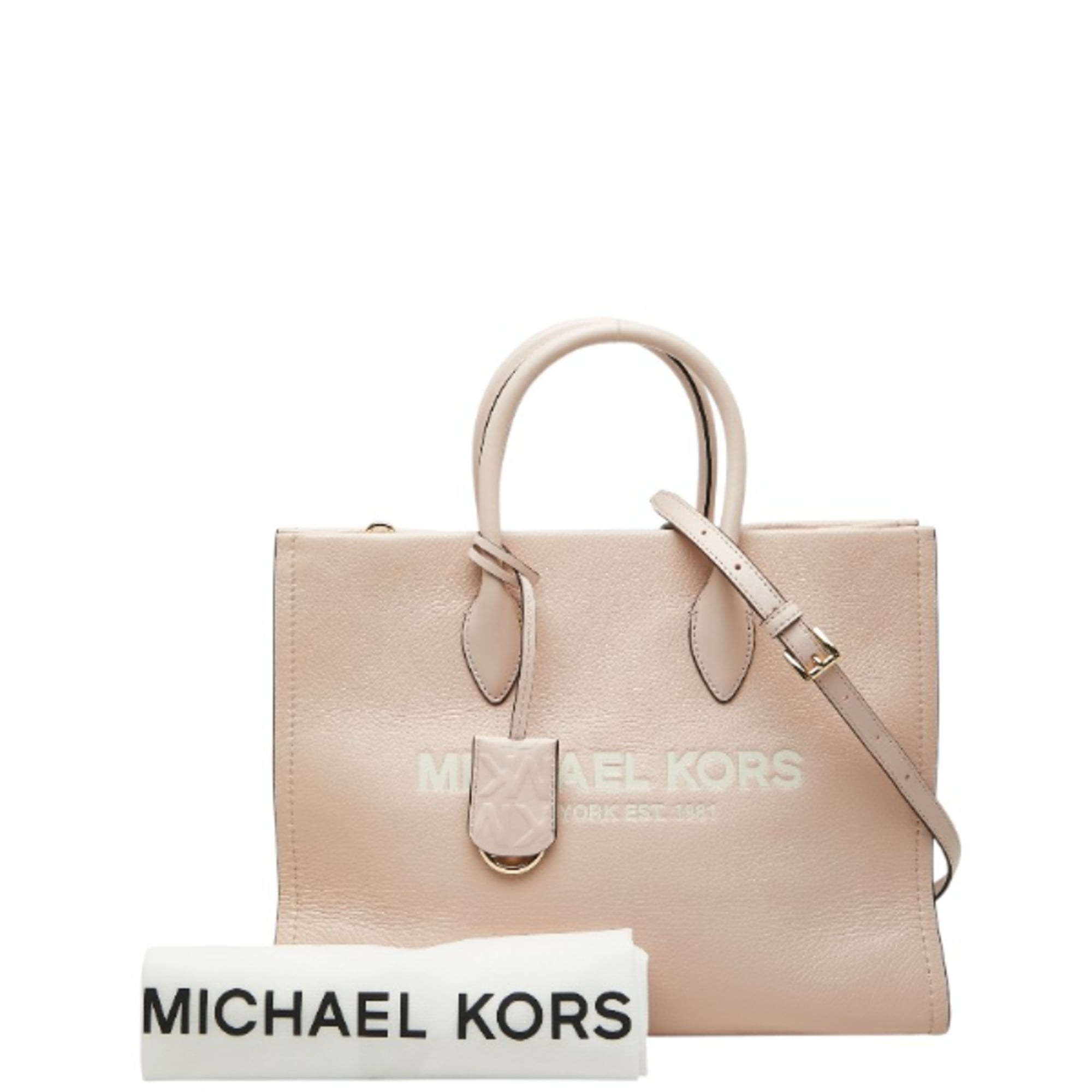 Michael Kors Pink Leather Handbag Shoulder Bag (Pre-Owned)