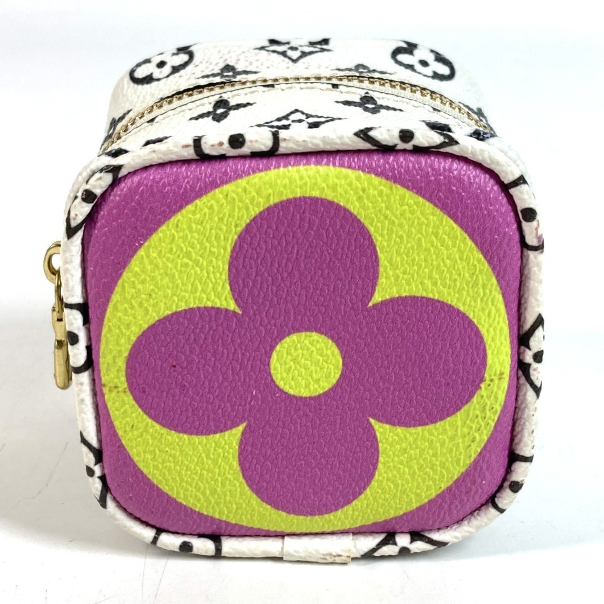 Louis Vuitton Purple White Yellow Monogram Handbag Pouch (Pre-Owned)