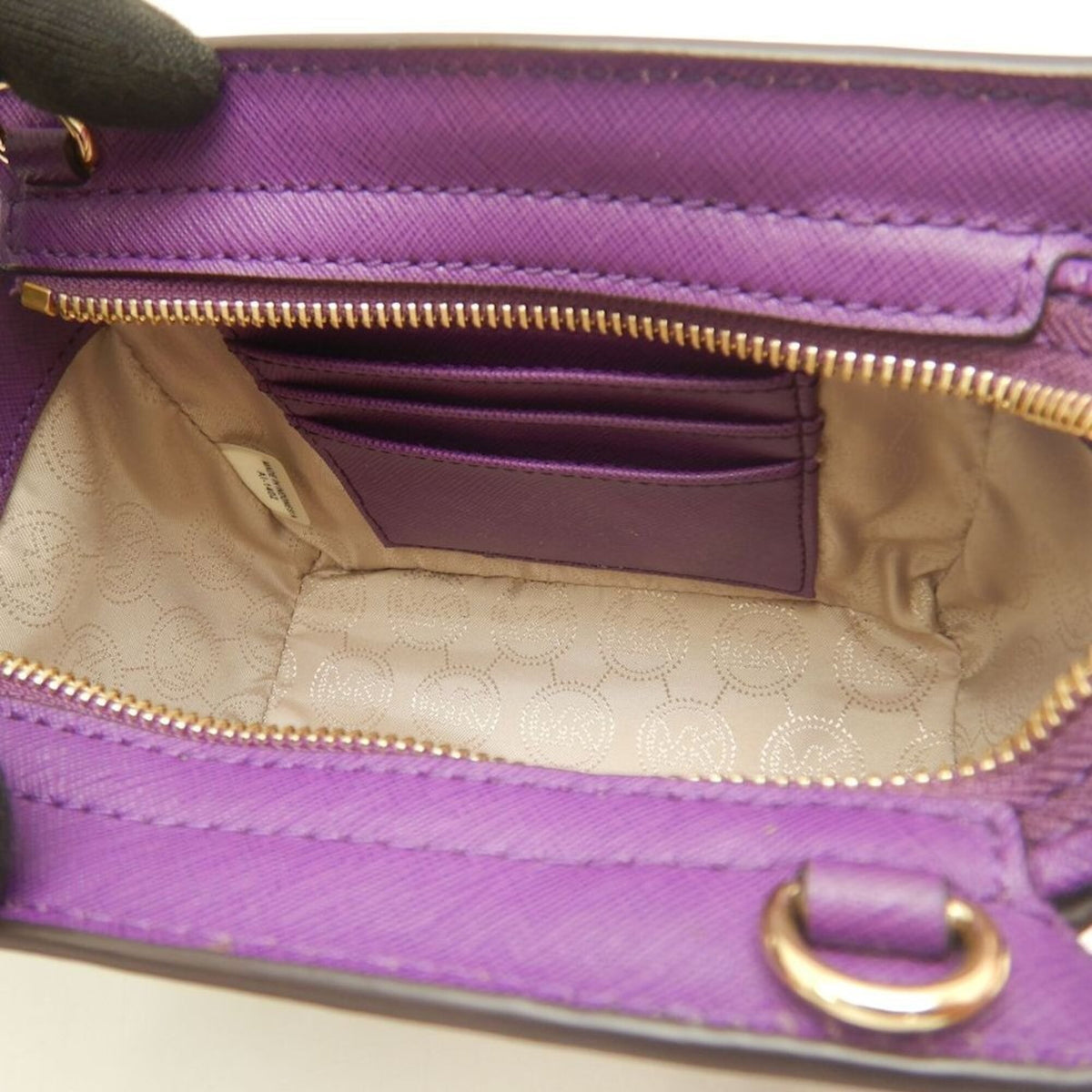 Michael Kors Purple Leather Shoulder Bag (Pre-Owned)