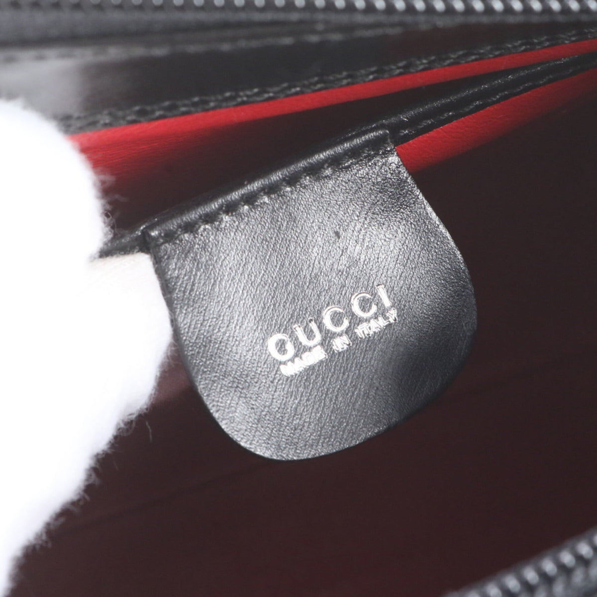Gucci Black Leather Handbag Shoulder Bag (Pre-Owned)