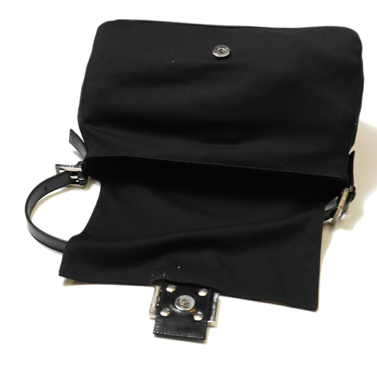 Fendi Black Cotton Jersey Shoulder Bag (Pre-Owned)