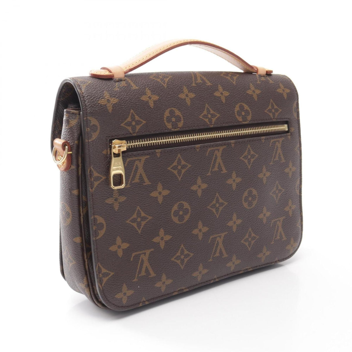 Louis Vuitton Brown Pvc Monogram Leather Coated Canvas Handbag Pochette (Pre-Owned)