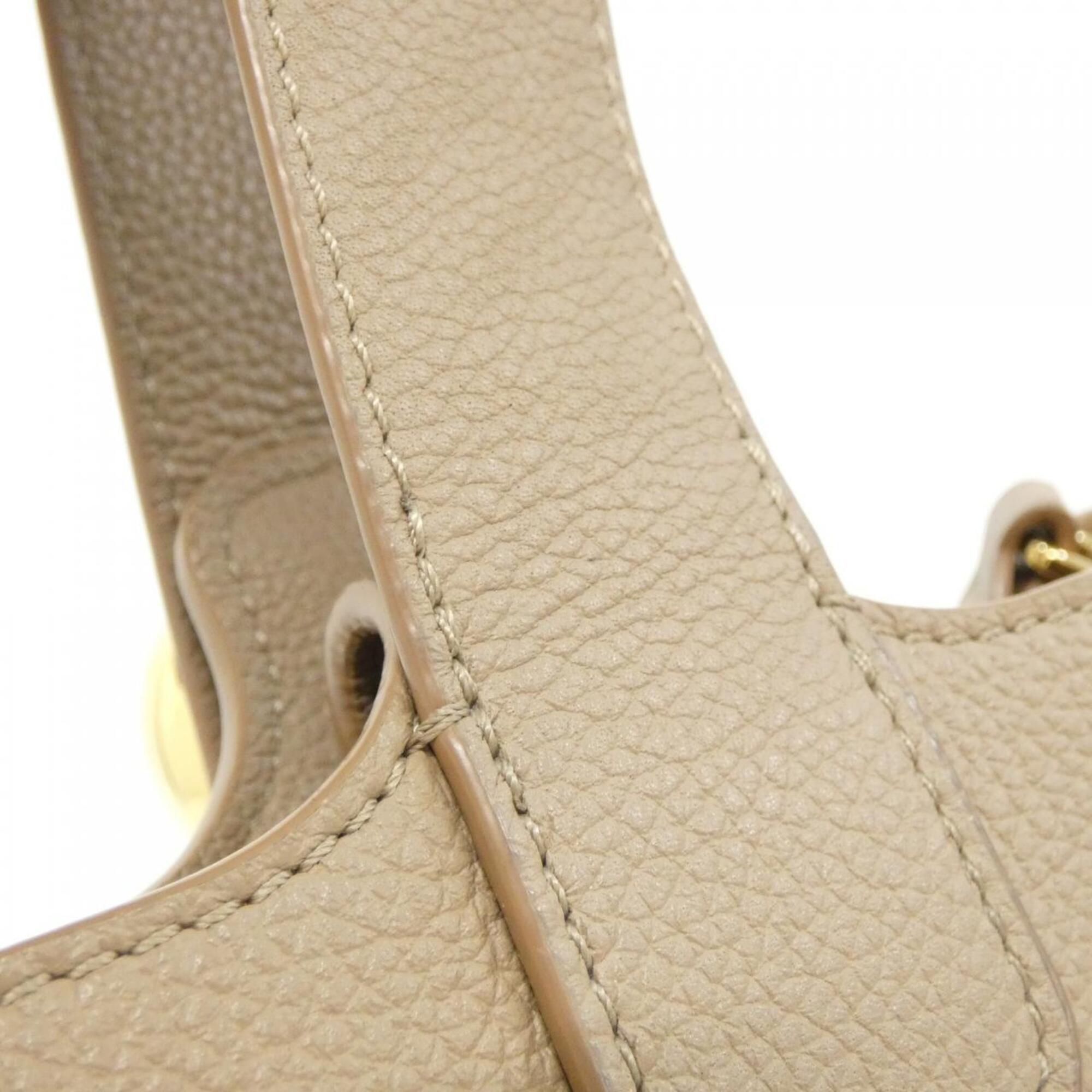 Loewe Sand Leather Handbag (Pre-Owned)