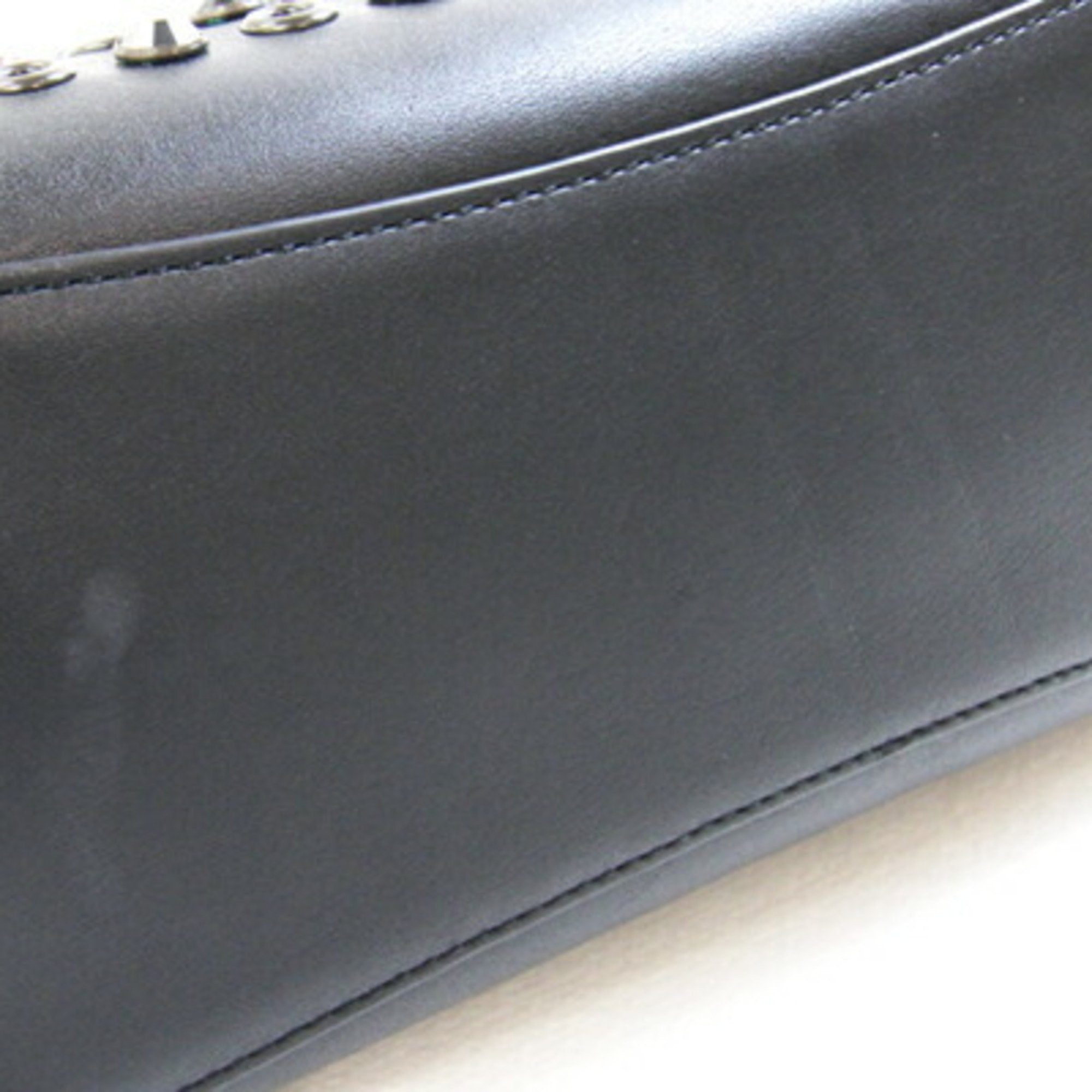 Coach Black Leather Handbag Shoulder Bag (Pre-Owned)