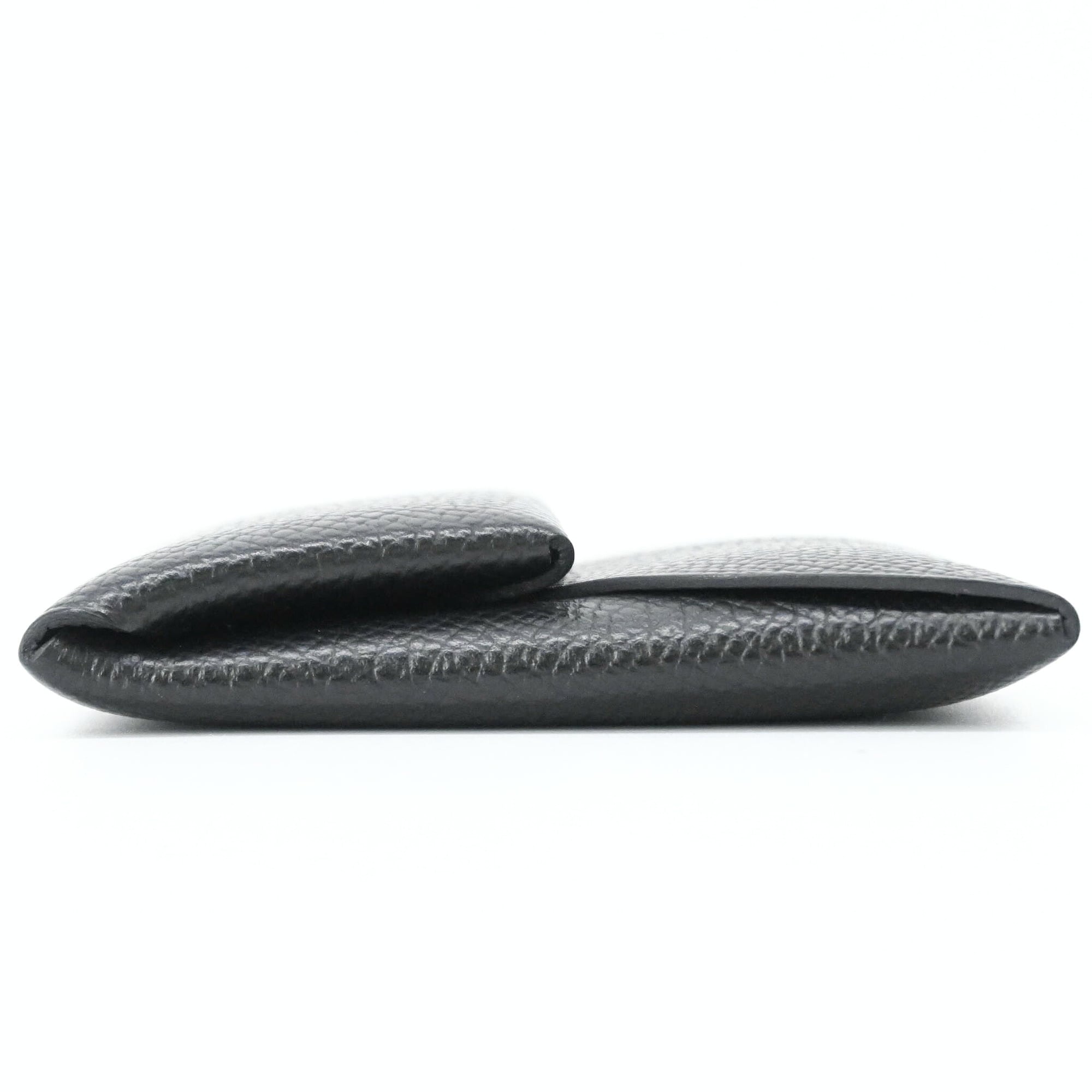 Hermes Black Epsom Leather Coin Purse/Coin Case (Pre-Owned)