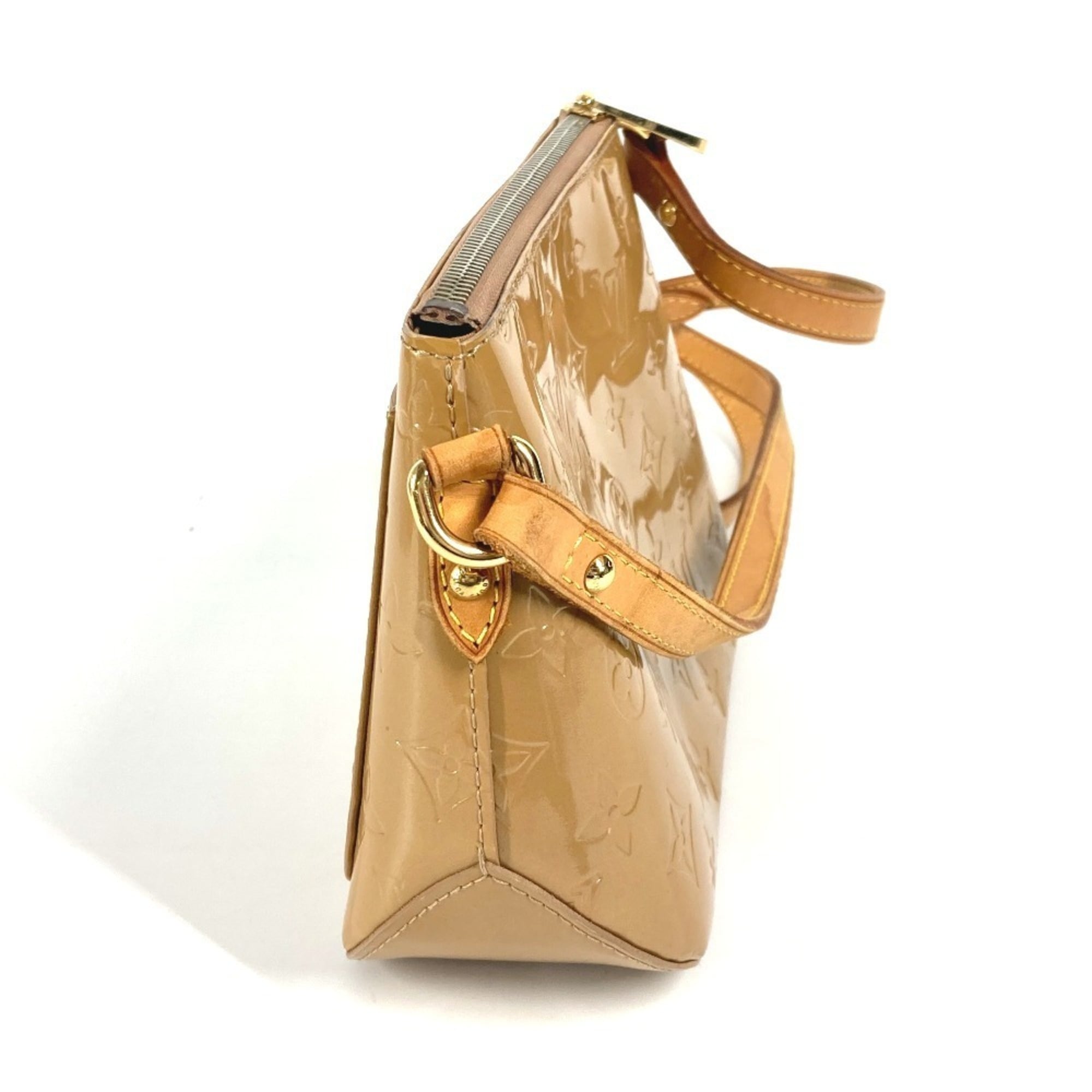Louis Vuitton Monogram Vernis Beige Noisette Monogram Vernis Pochette Shoulder Bag (Pre-Owned)