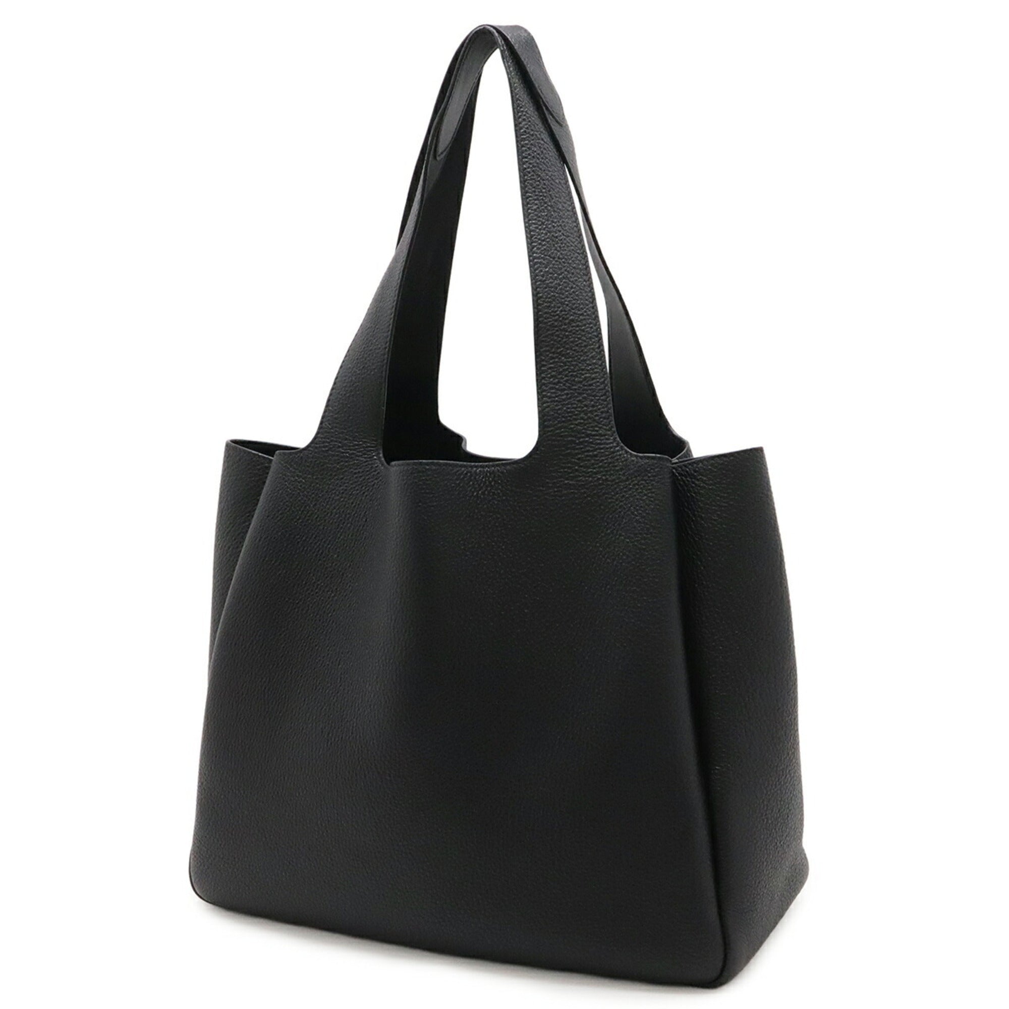 Prada Black Nero Leather Shoulder Bag Tote Bag (Pre-Owned)