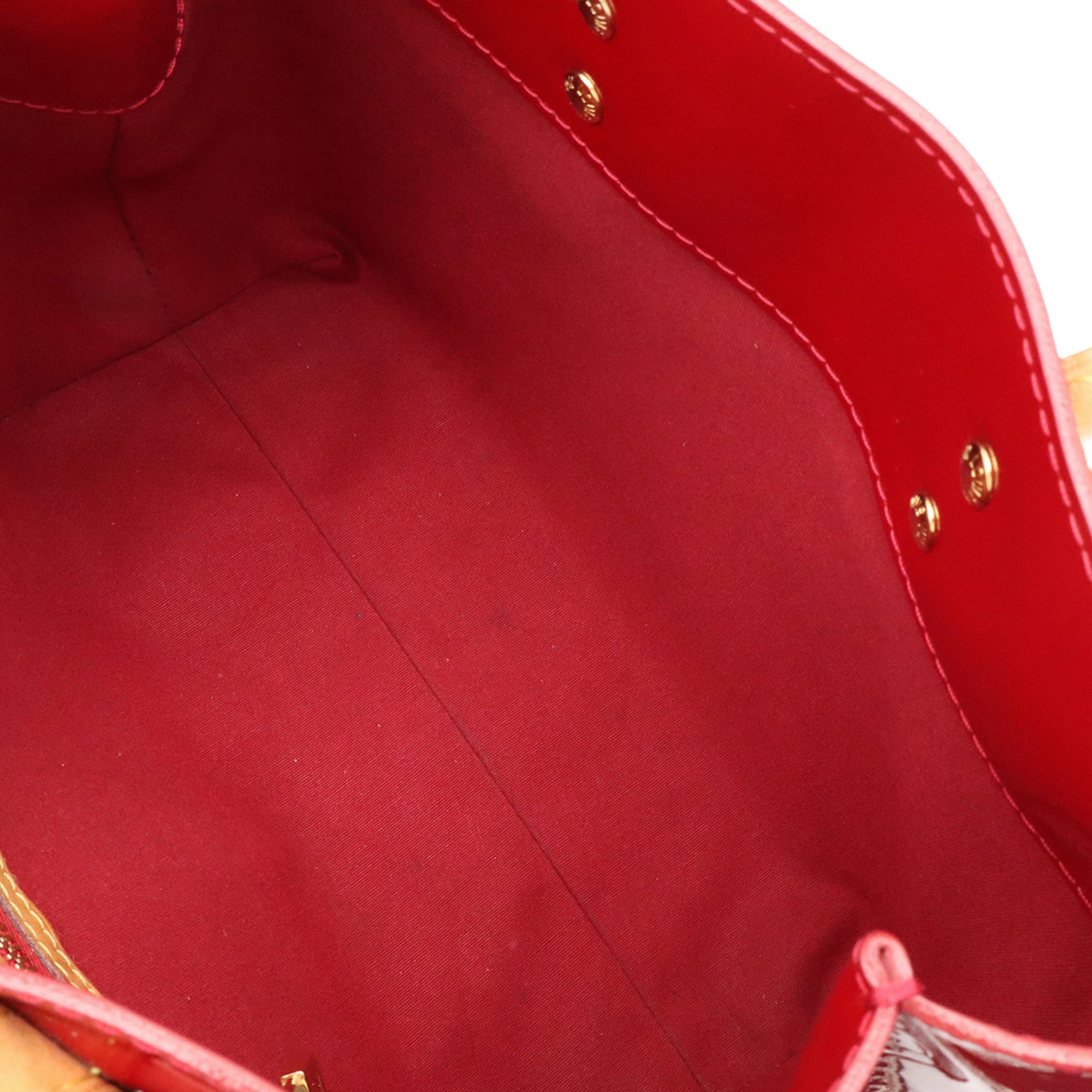 Louis Vuitton Pomme D'amour Patent Leather Handbag (Pre-Owned)