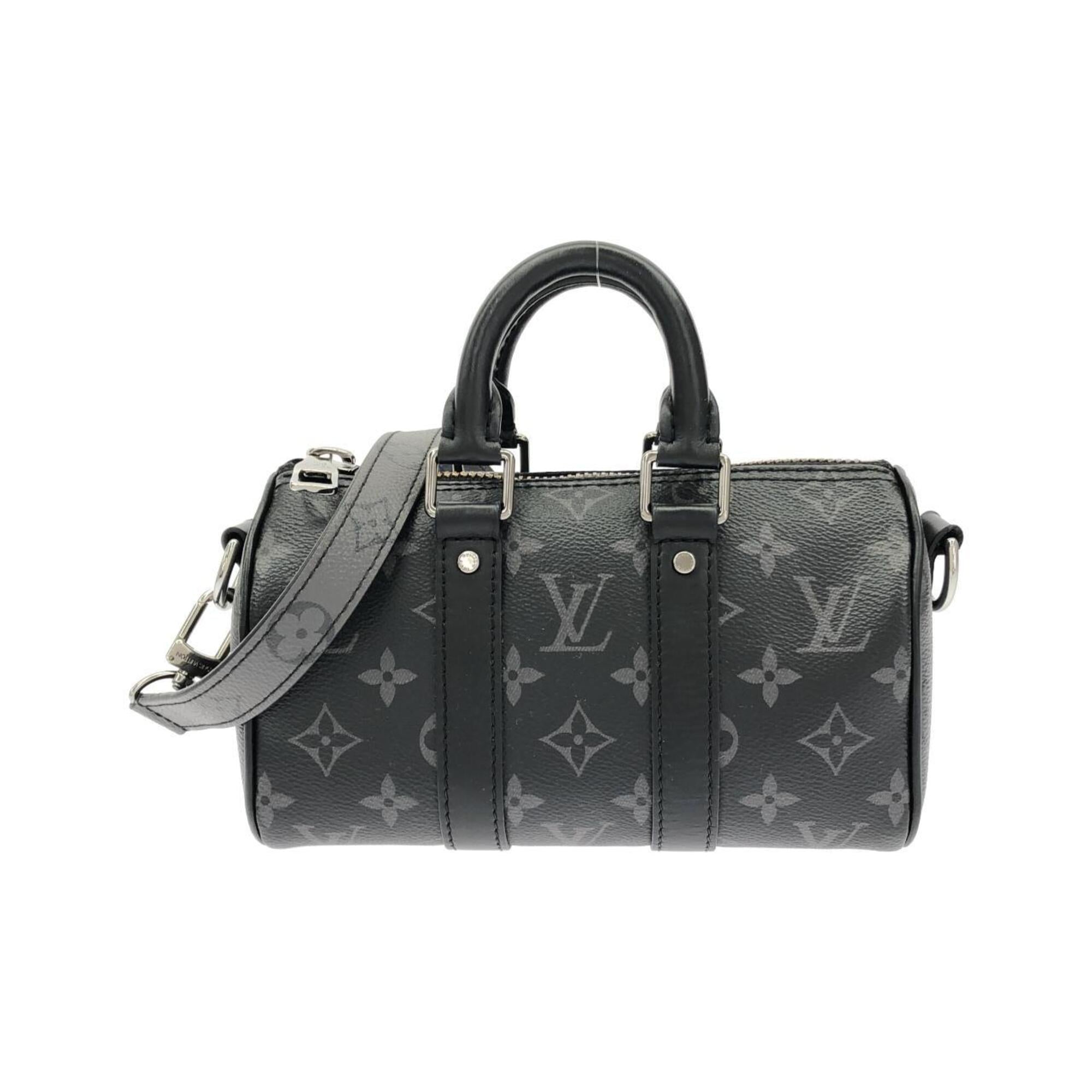 Louis Vuitton Black Coated Canvas Boston Bag (Pre-Owned)