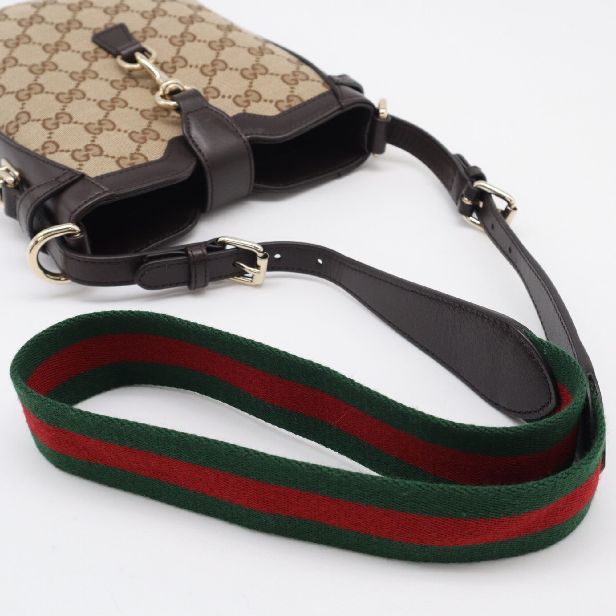 Gucci Gg Canvas Beige Brown Multi-Color Gg Canvas Shoulder Bag (Pre-Owned)