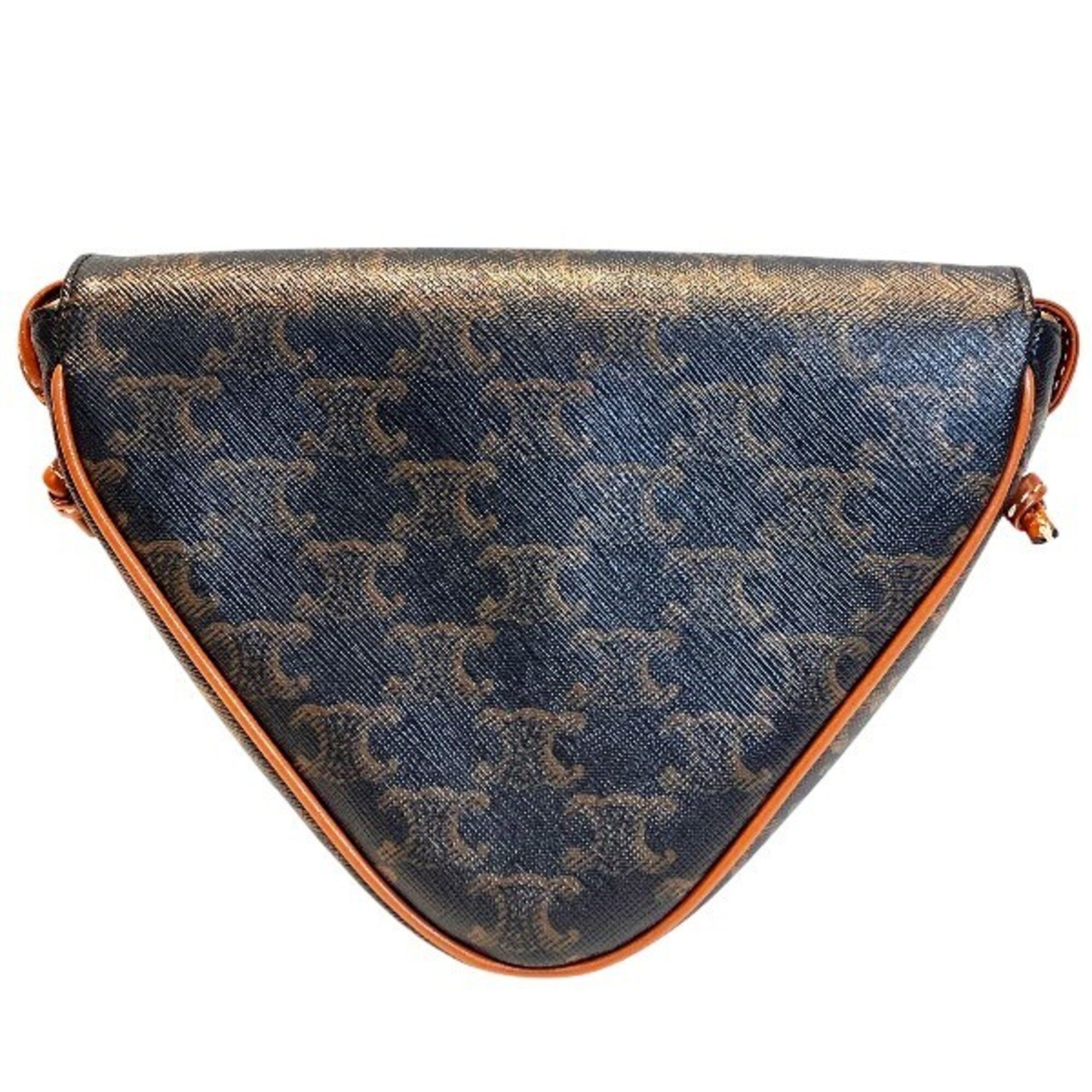Celine Brown Leather Shoulder Bag (Pre-Owned)