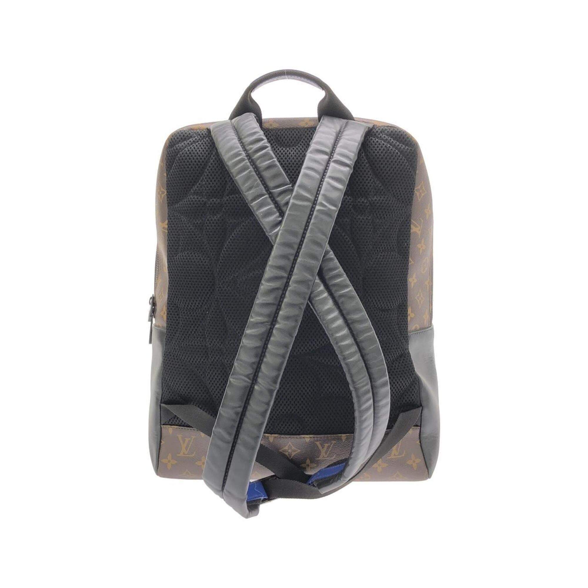 Louis Vuitton Blue Marron Coated Canvas Leather Backpack (Pre-Owned)