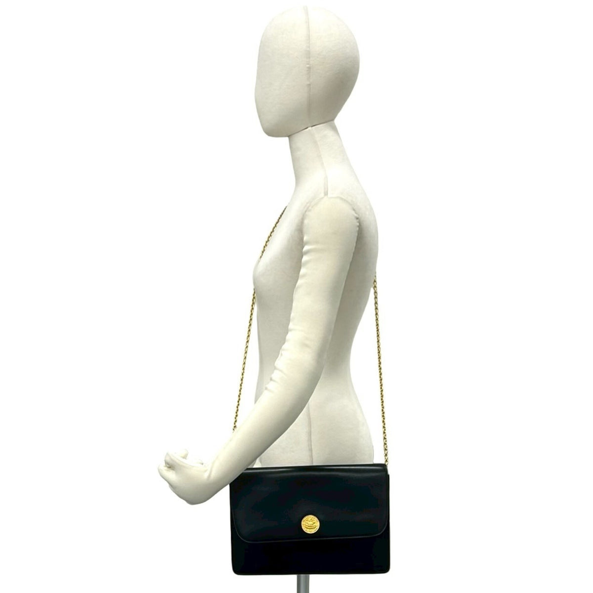 Celine Black Leather Shoulder Bag (Pre-Owned)