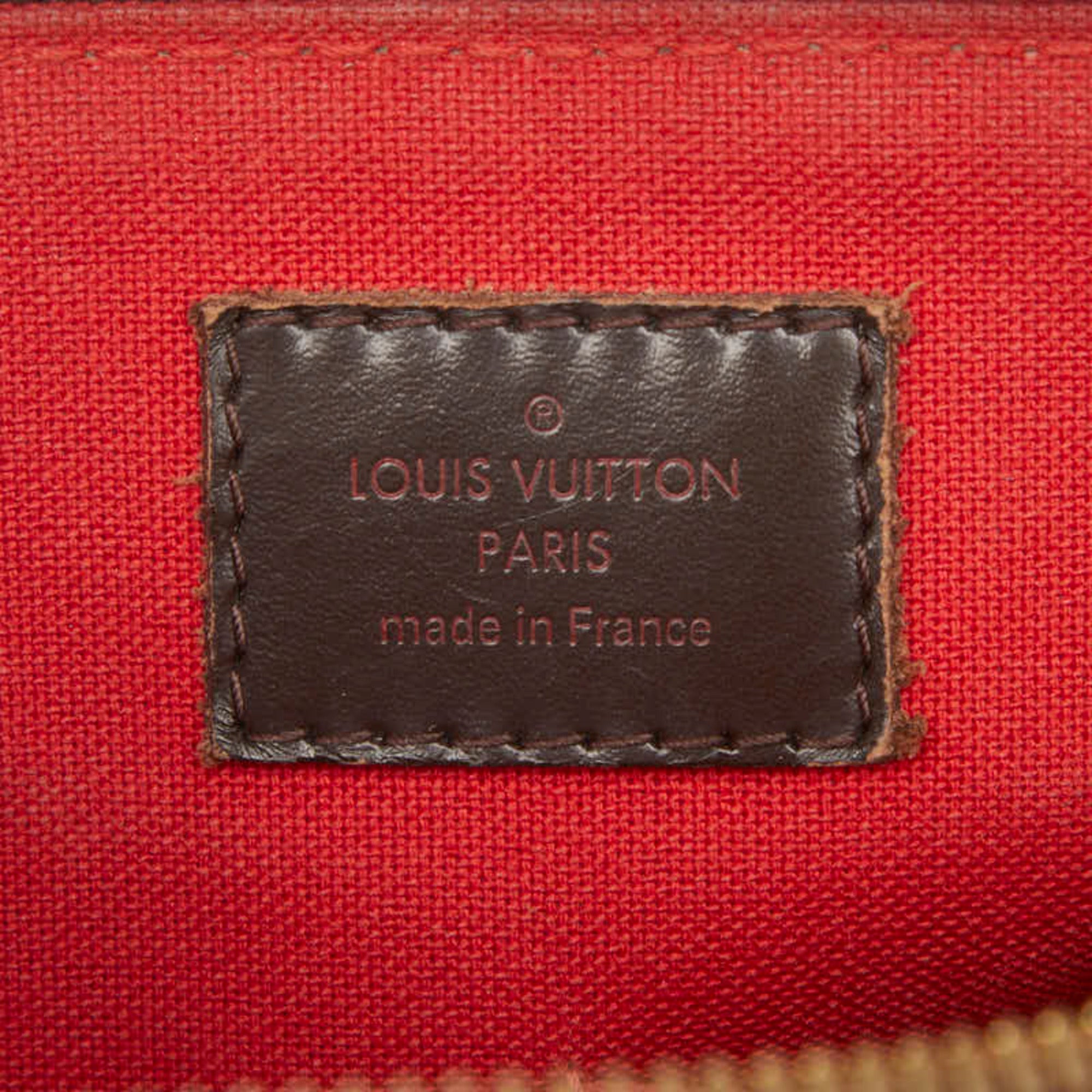 Louis Vuitton Brown Damier Canvas Pvc Leather Shoulder Bag Tote Bag (Pre-Owned)