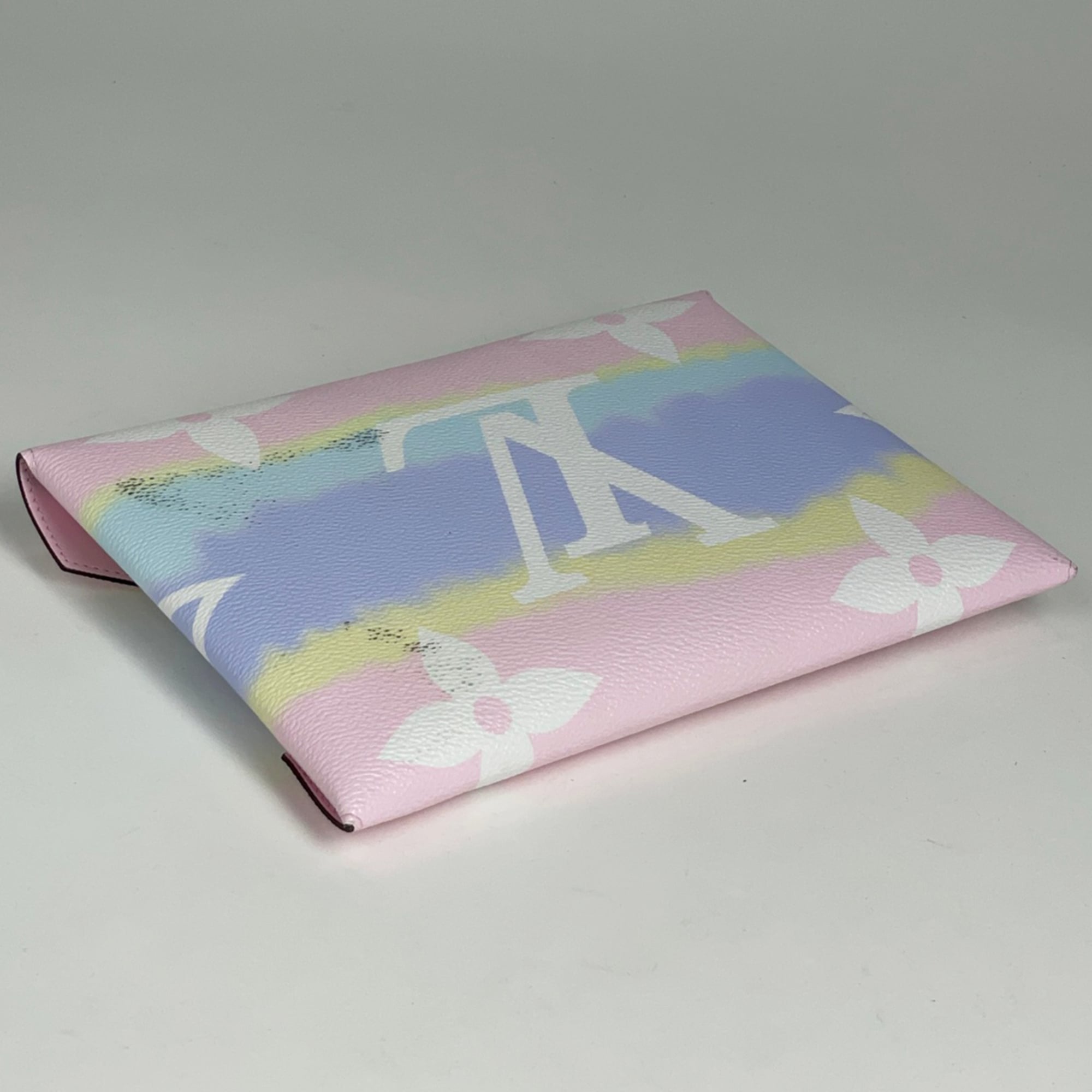 Louis Vuitton Pink Purple Monogram Clutch Bag Pochette Pouch (Pre-Owned)