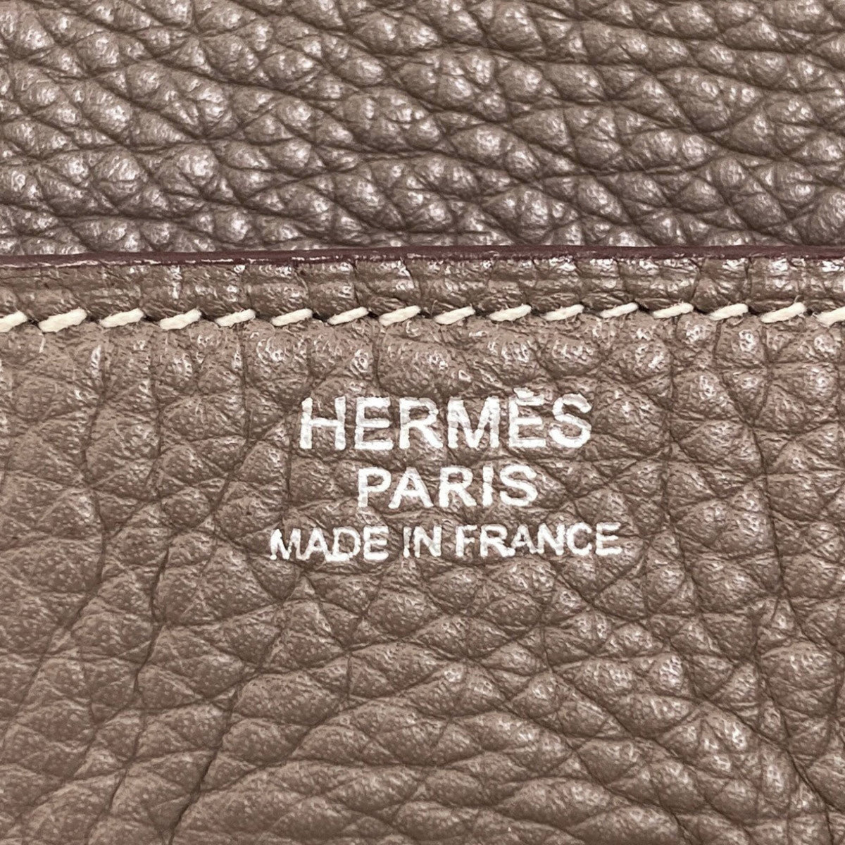 Hermes Birkin Etoupe Gray Togo Leather Handbag (Pre-Owned)