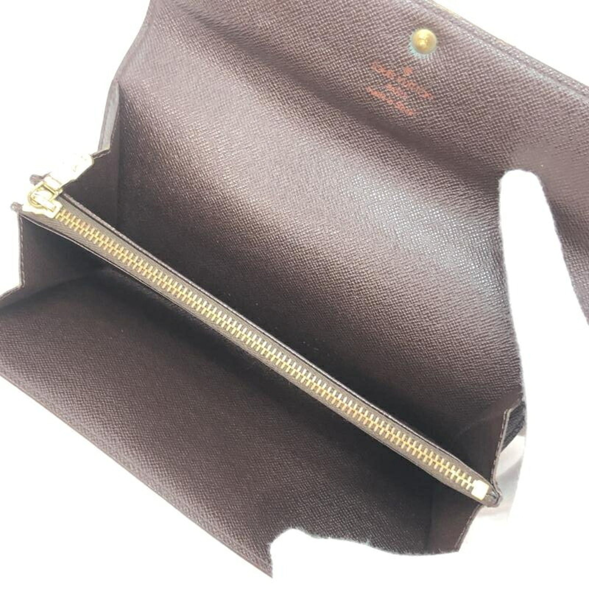 Louis Vuitton Damier Leather Long Wallet (Bi-Fold) (Pre-Owned)