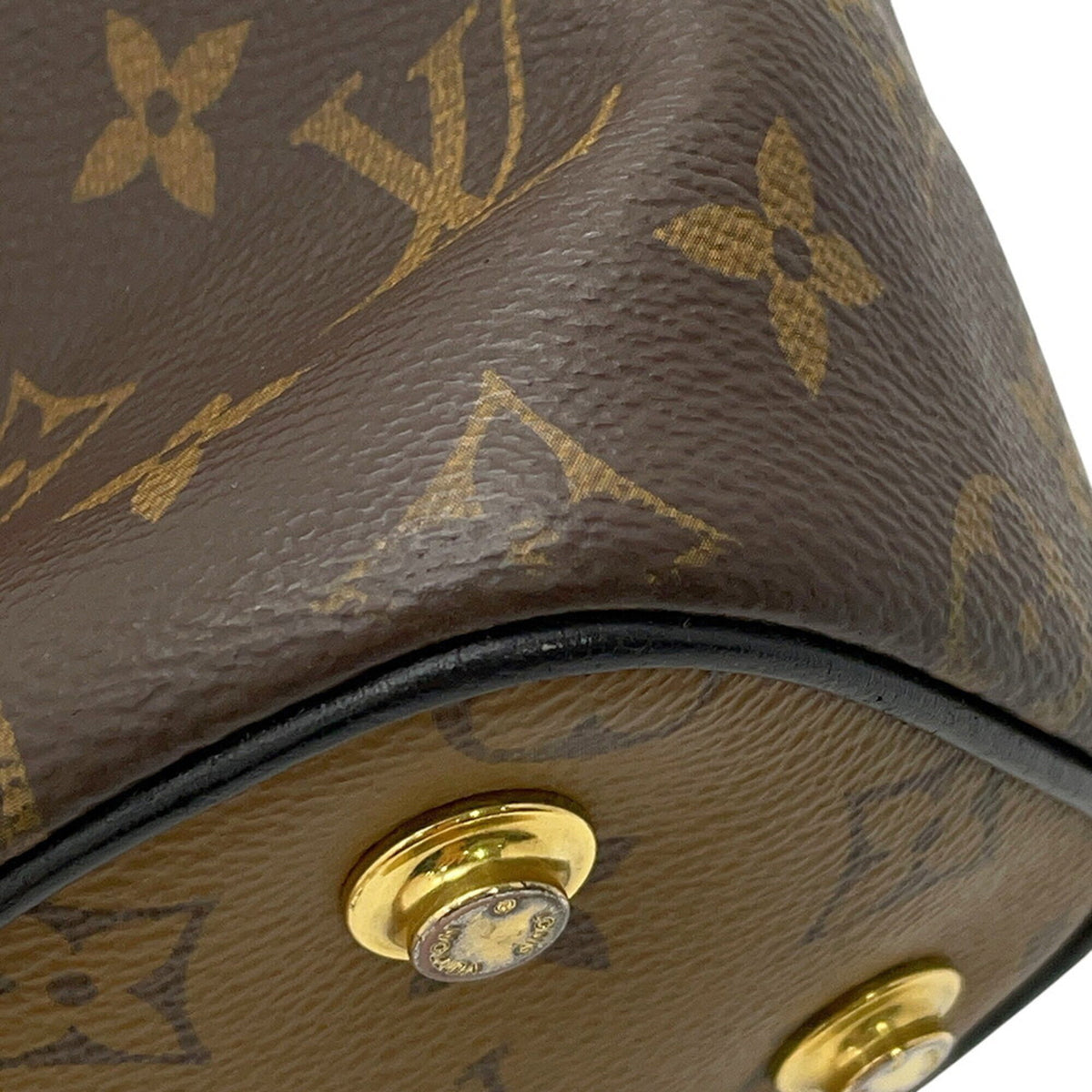 Louis Vuitton Noir Monogram Reverse Handbag Shoulder Bag (Pre-Owned)