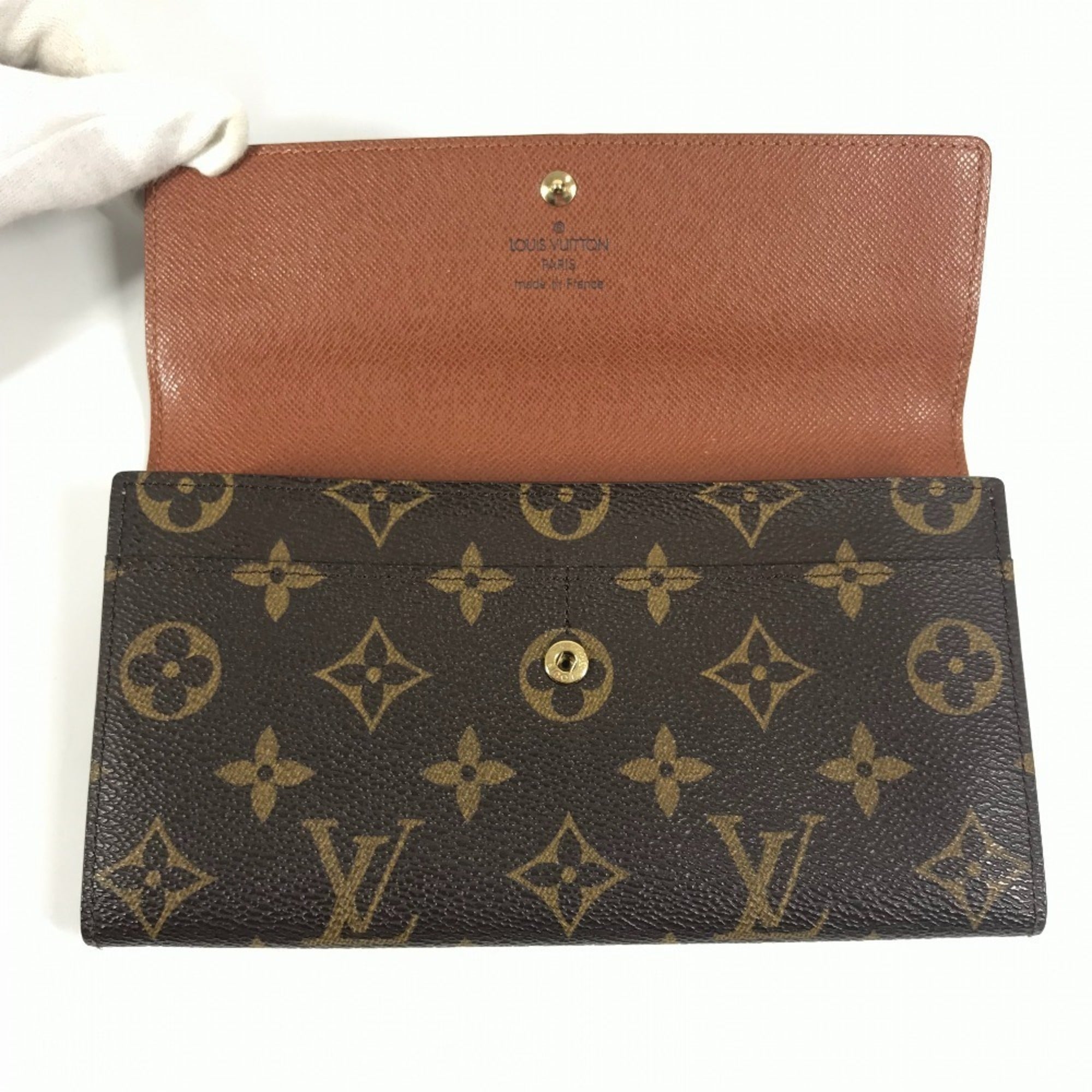 Louis Vuitton Monogram Brown Monogram Long Wallet (Bi-Fold) (Pre-Owned)