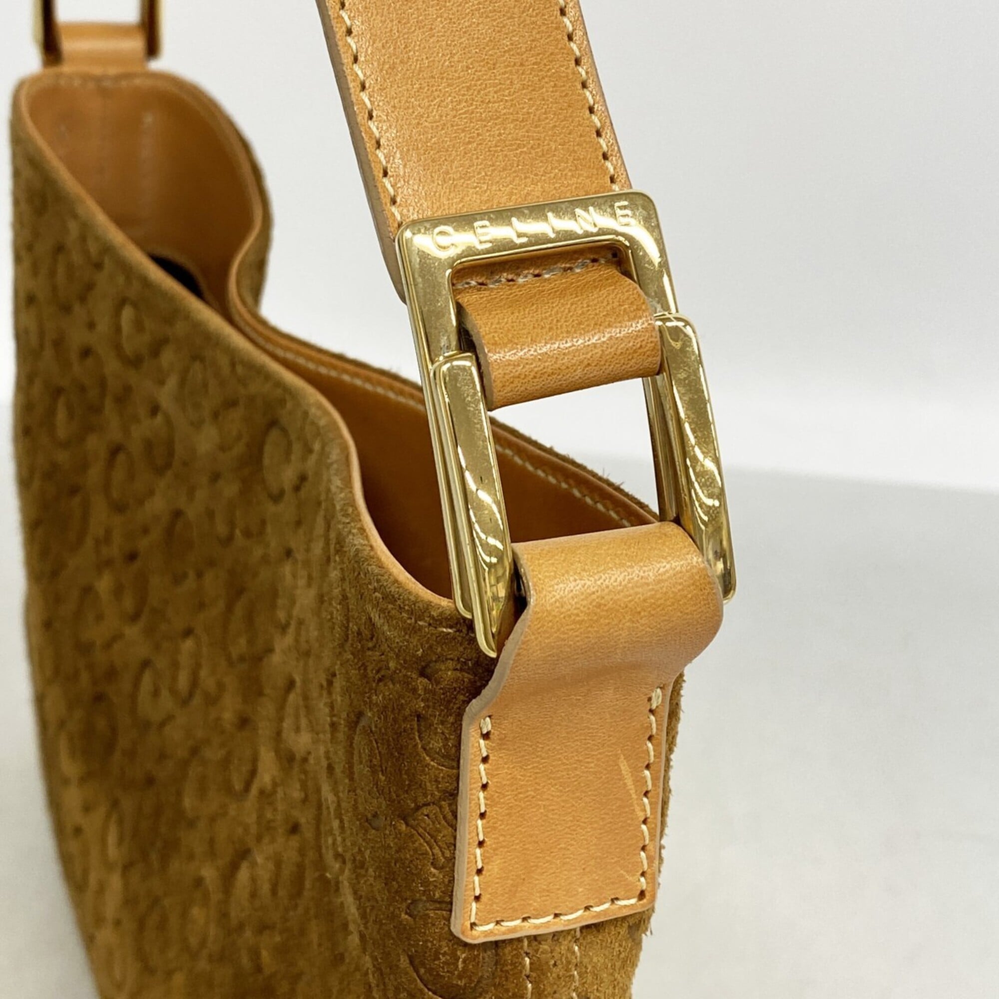 Celine Brown Suede Shoulder Bag (Pre-Owned)