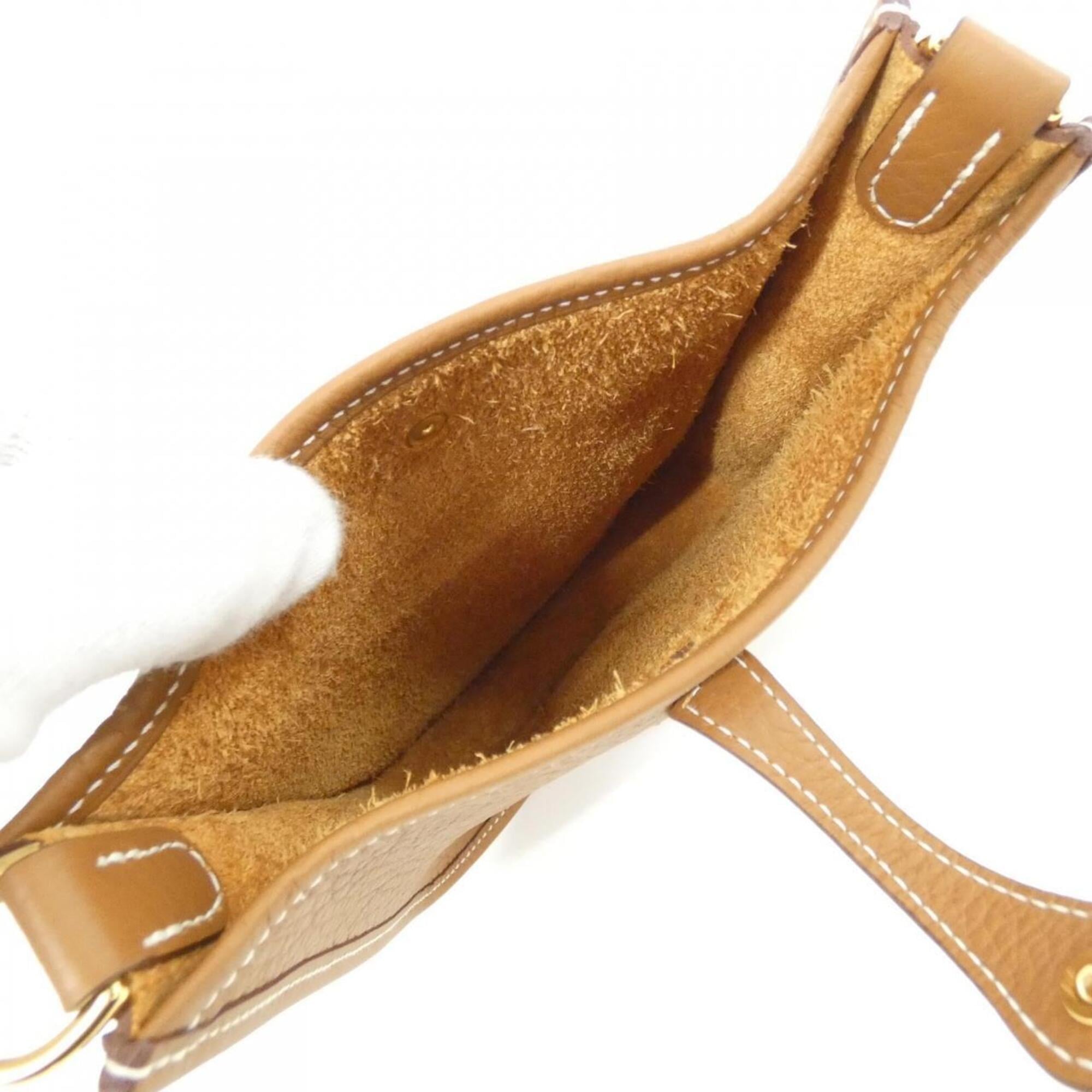 Hermes Brown Taurillon Clemence Leather Shoulder Bag (Pre-Owned)