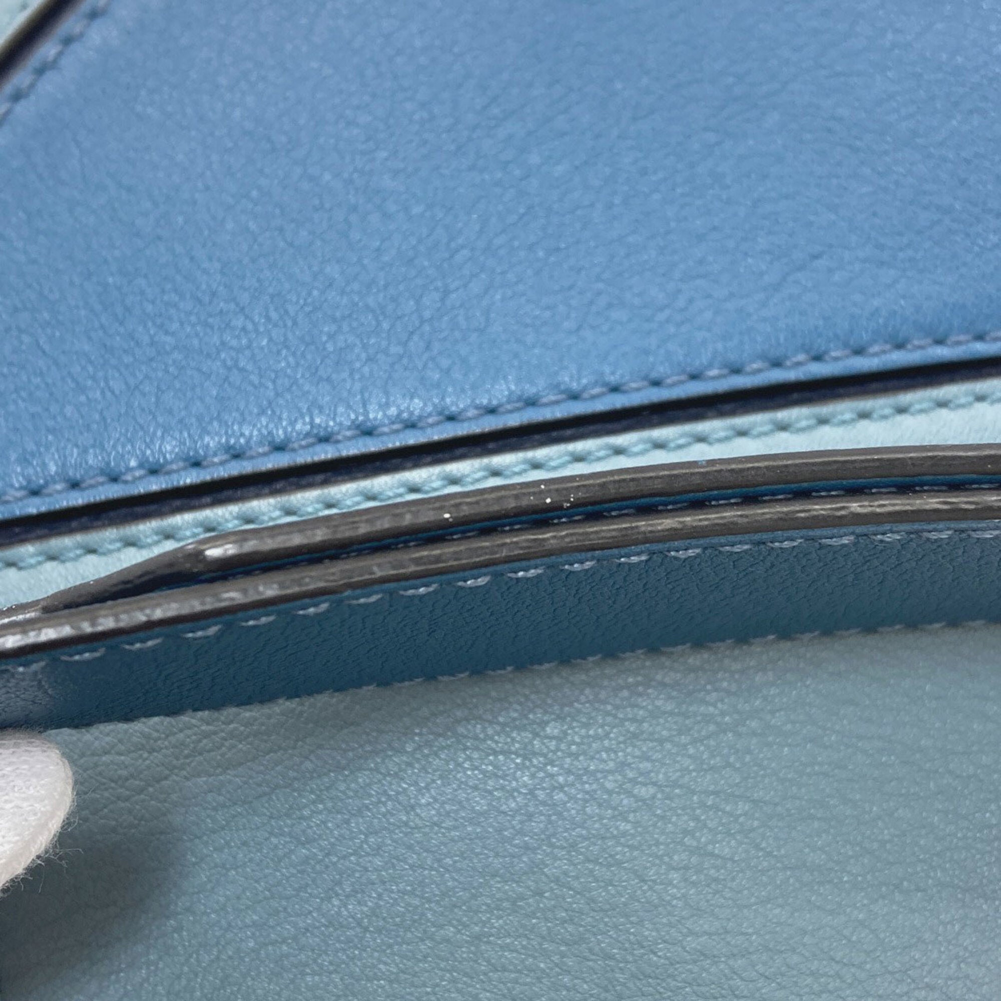 Loewe Puzzle Blue Shoulder Bag (Pre-Owned)