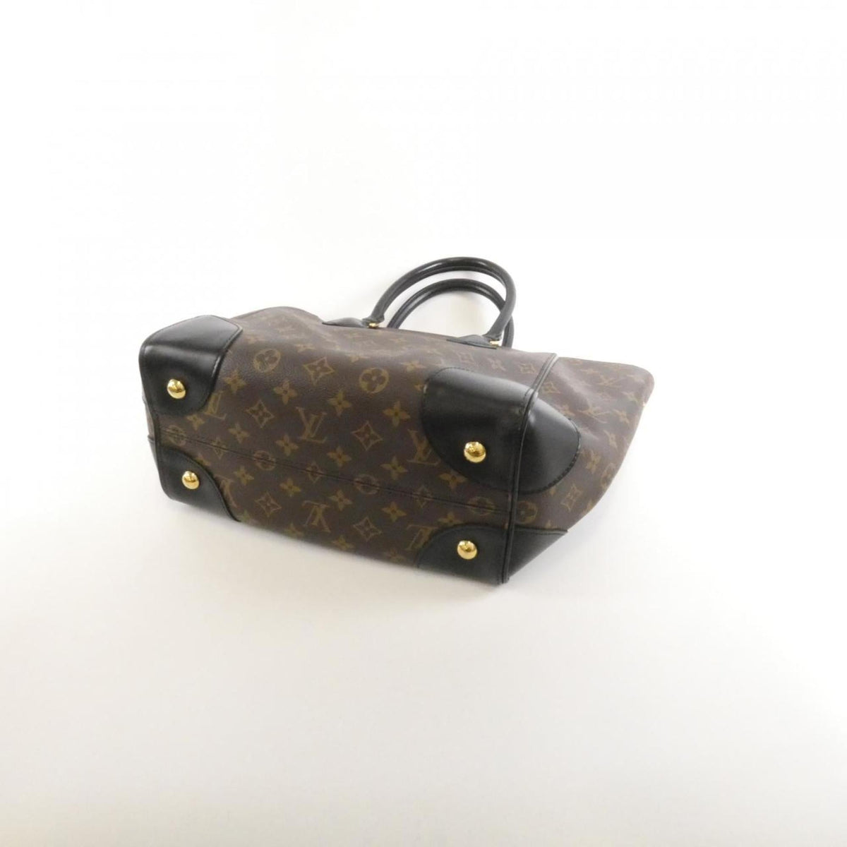 Louis Vuitton Black Coated Canvas Handbag (Pre-Owned)