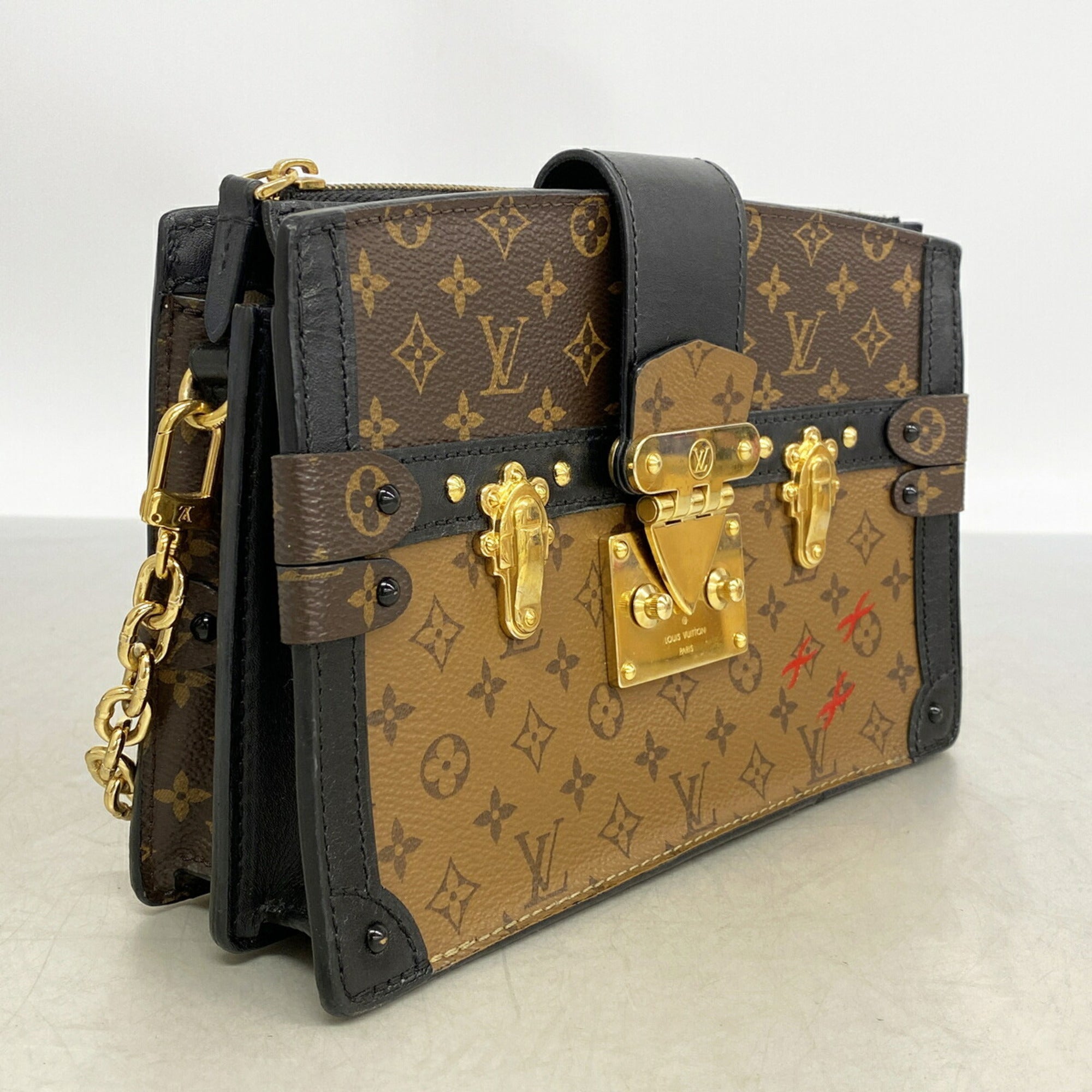 Louis Vuitton Black Brown Shoulder Bag (Pre-Owned)