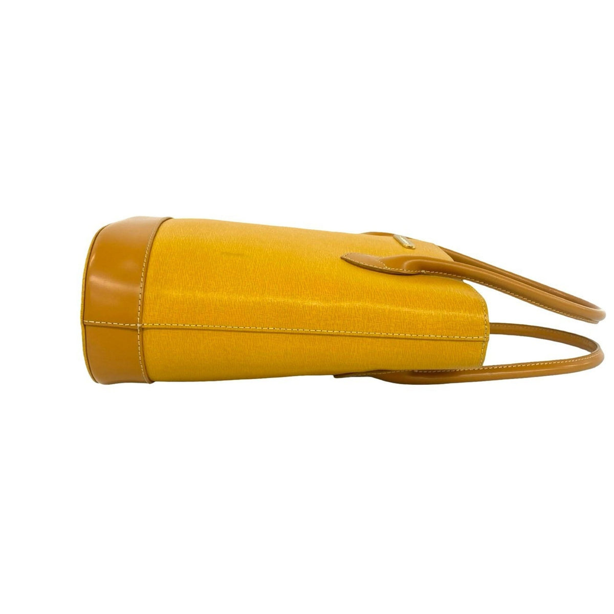 Burberry Yellow Leather Handbag Tote Bag (Pre-Owned)