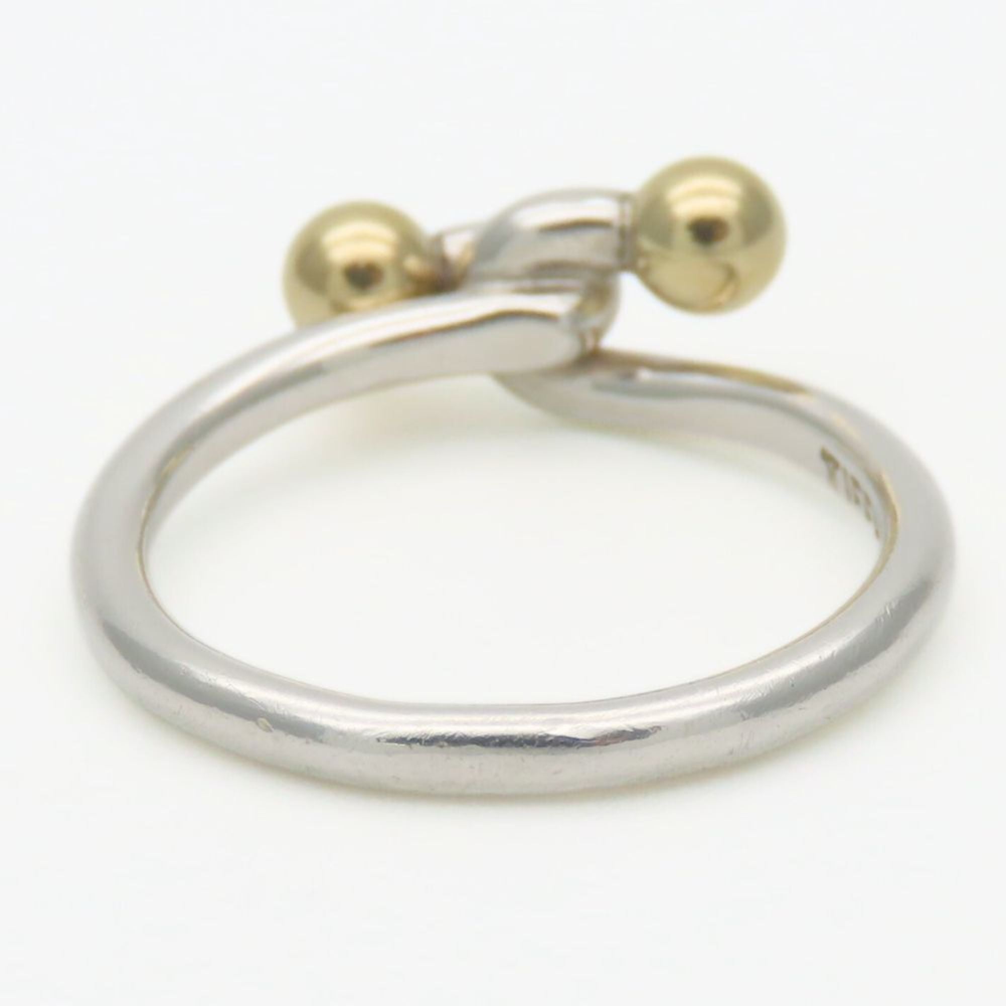 Tiffany Gold Silver Yellow Gold (18K) Silver 925 Band Ring (Pre-Owned)