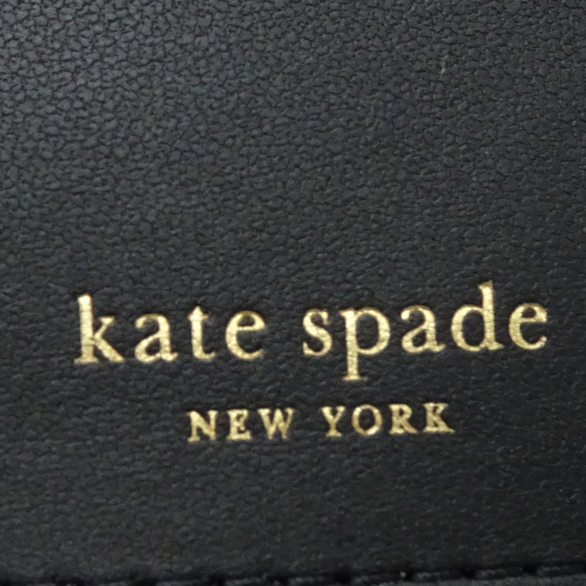 Kate Spade Black Leather Wallet (Bi-Fold) (Pre-Owned)