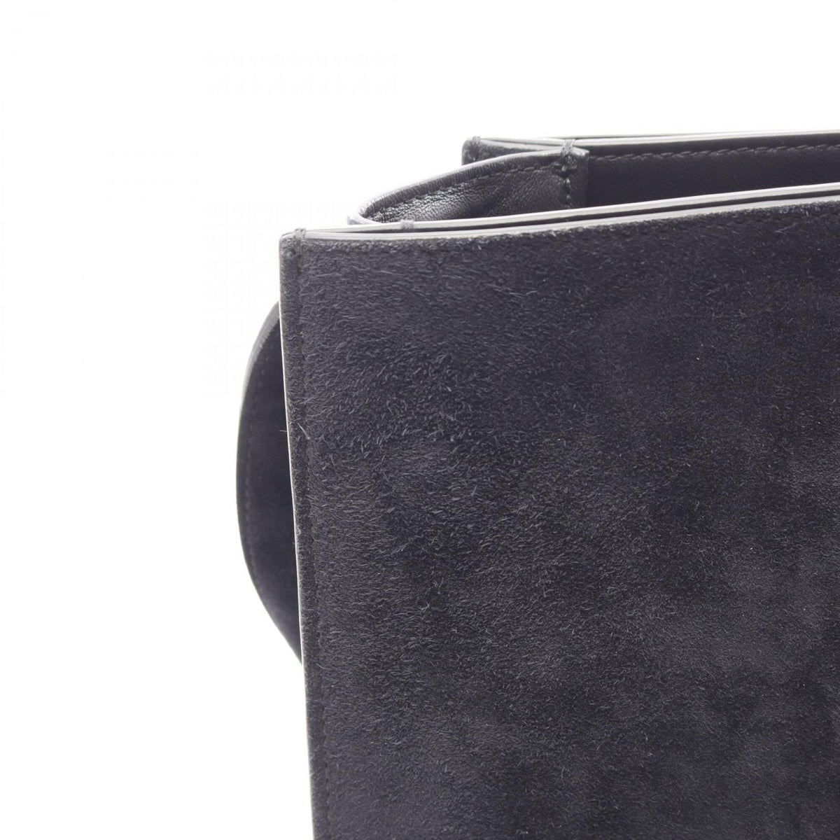 Bottega Veneta Navy Suede Handbag Shoulder Bag (Pre-Owned)