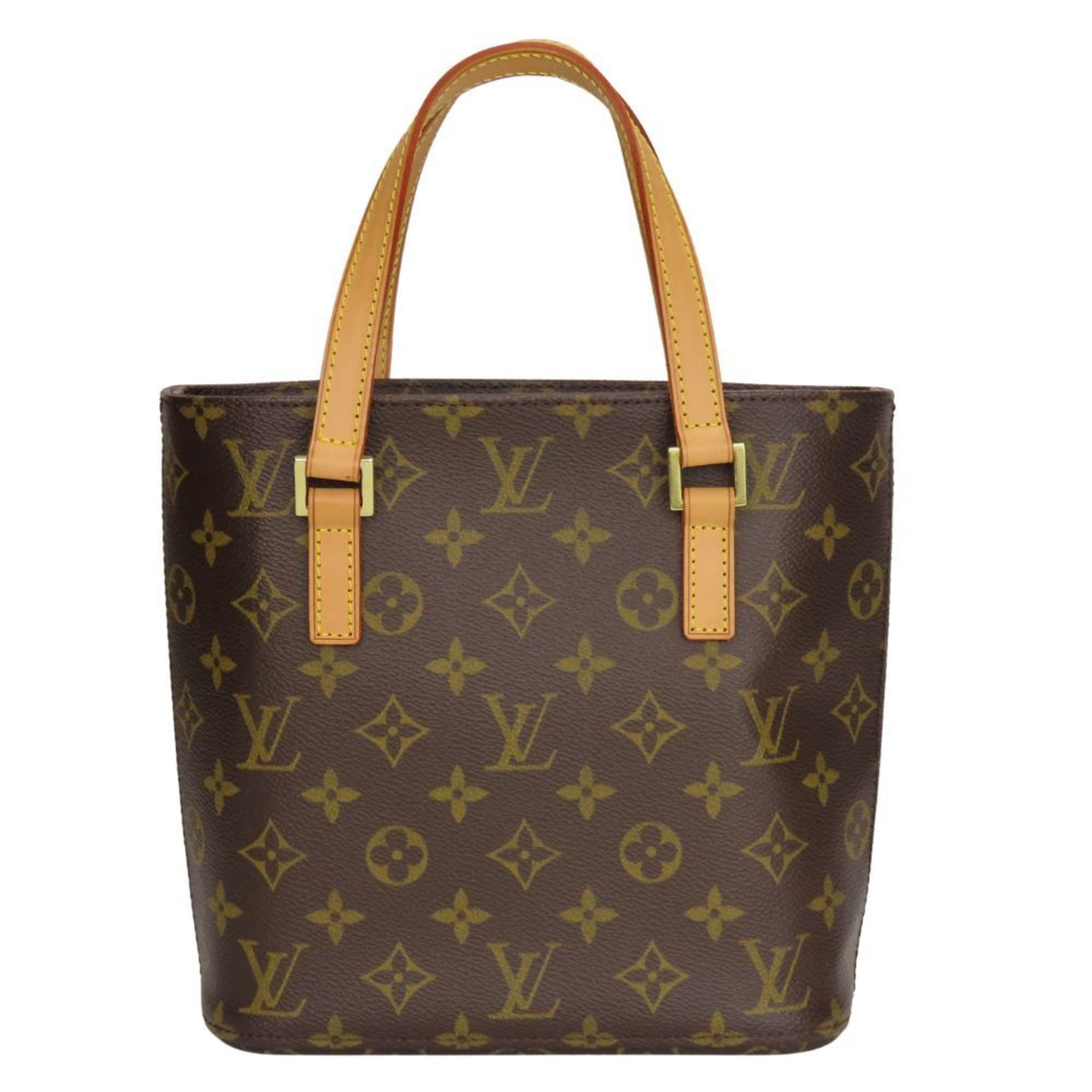 Louis Vuitton Brown Monogram Leather Handbag (Pre-Owned)
