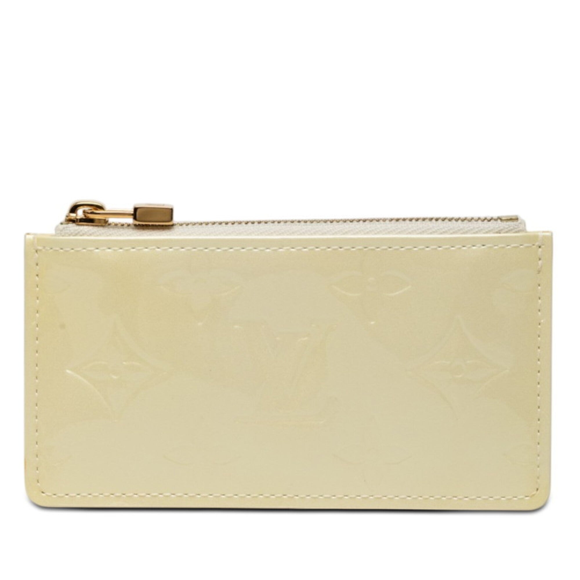 Louis Vuitton Beige Pearl Patent Leather Coin Purse/Coin Case (Pre-Owned)