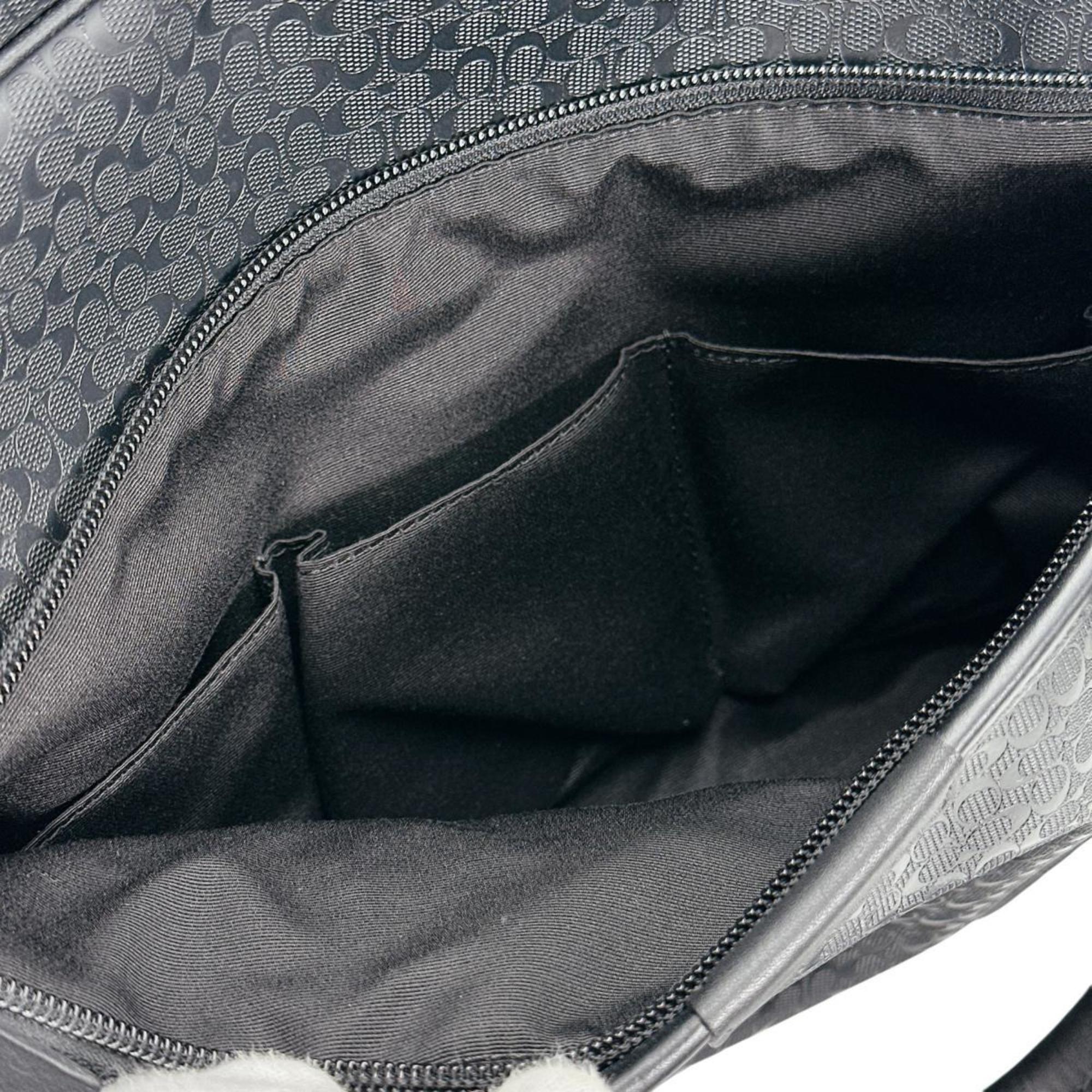 Coach Black Pvc Briefcase (Pre-Owned)