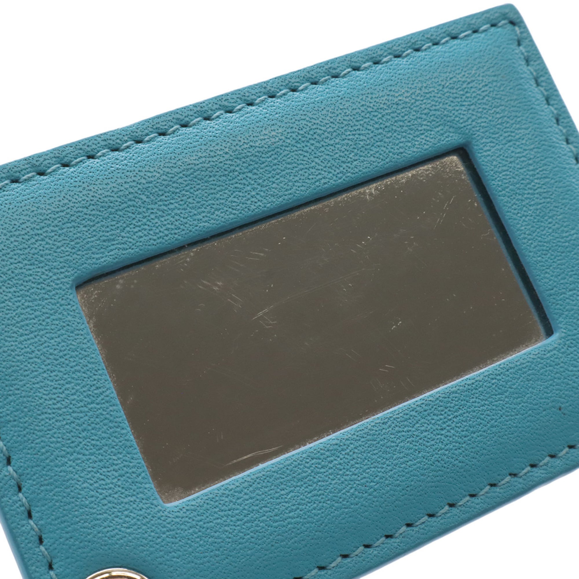 Balenciaga Paper Turquoise Leather Clutch Bag Pochette Shoulder Bag (Pre-Owned)